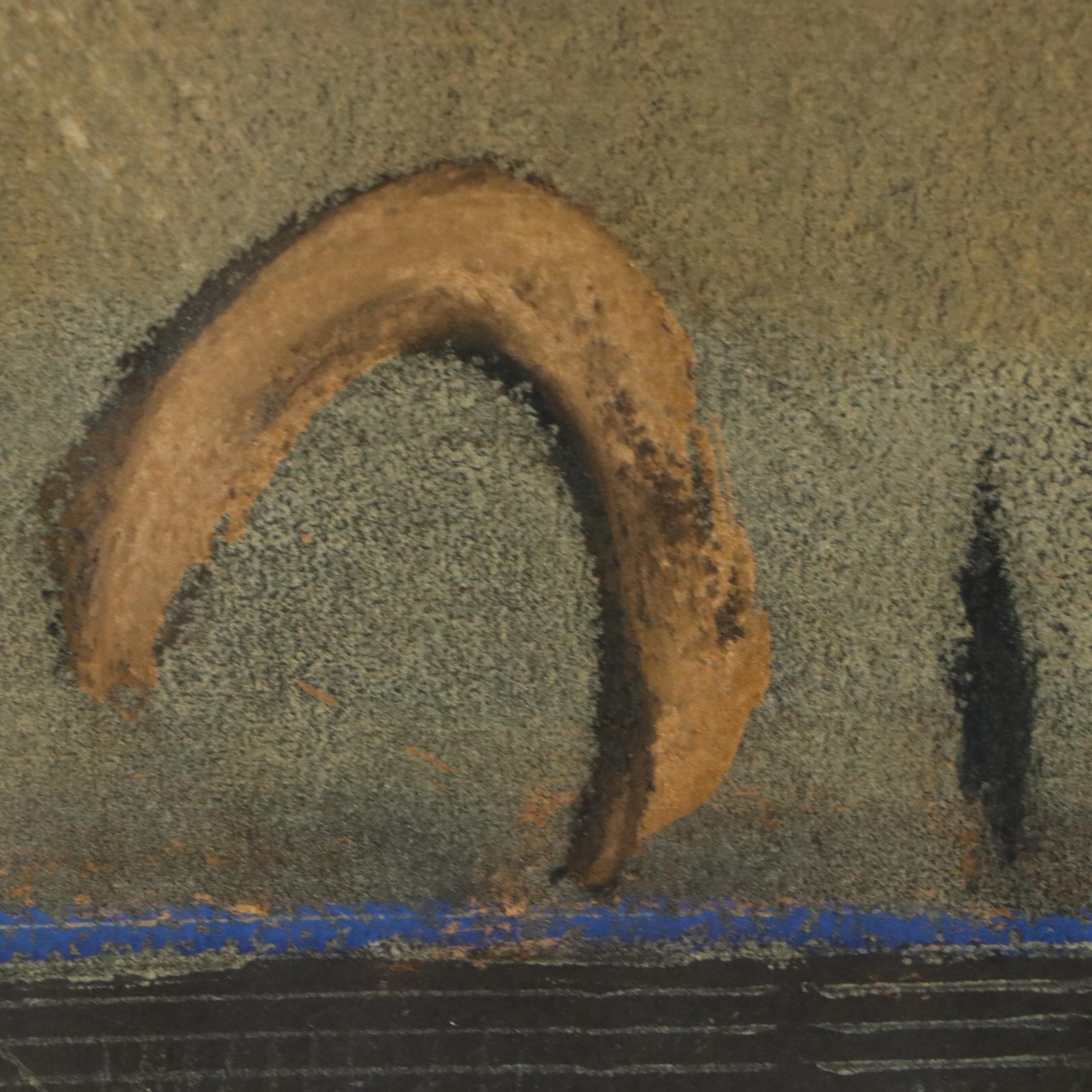 Barbara Bouman Jay Abstract Monotype Relief Print, 21st Century