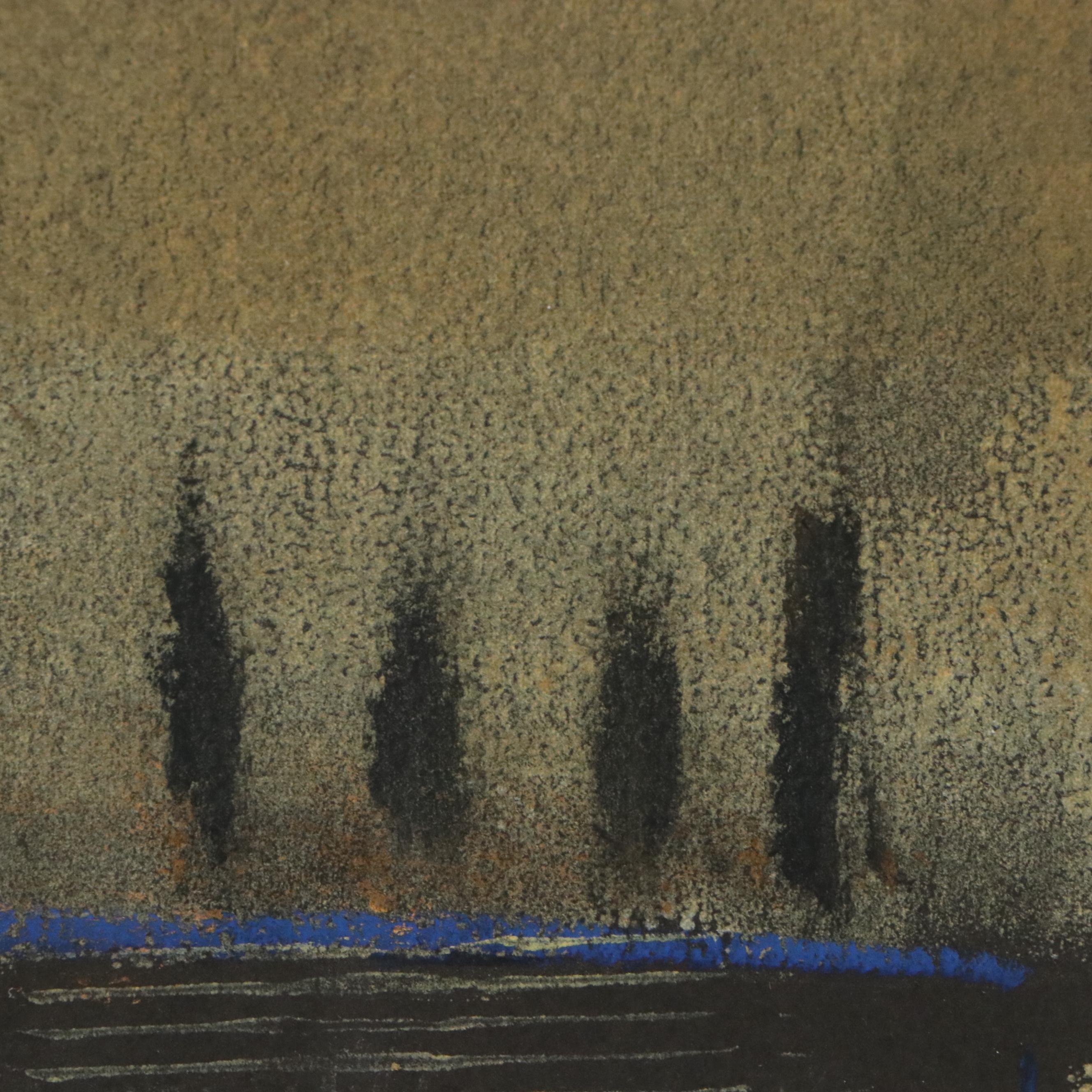 Barbara Bouman Jay Abstract Monotype Relief Print, 21st Century