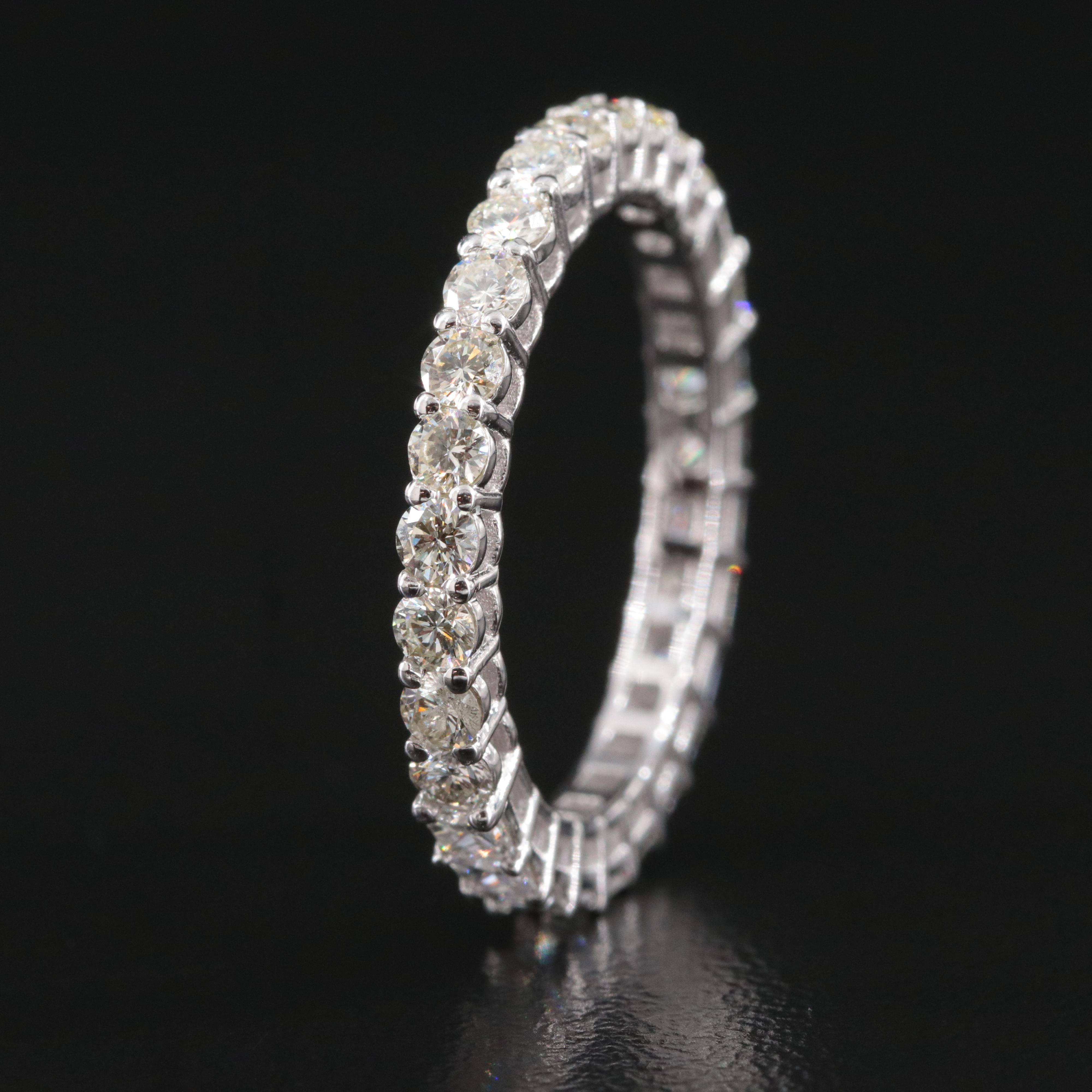 14K 1.60 CTW Diamond Reversible Eternity Band