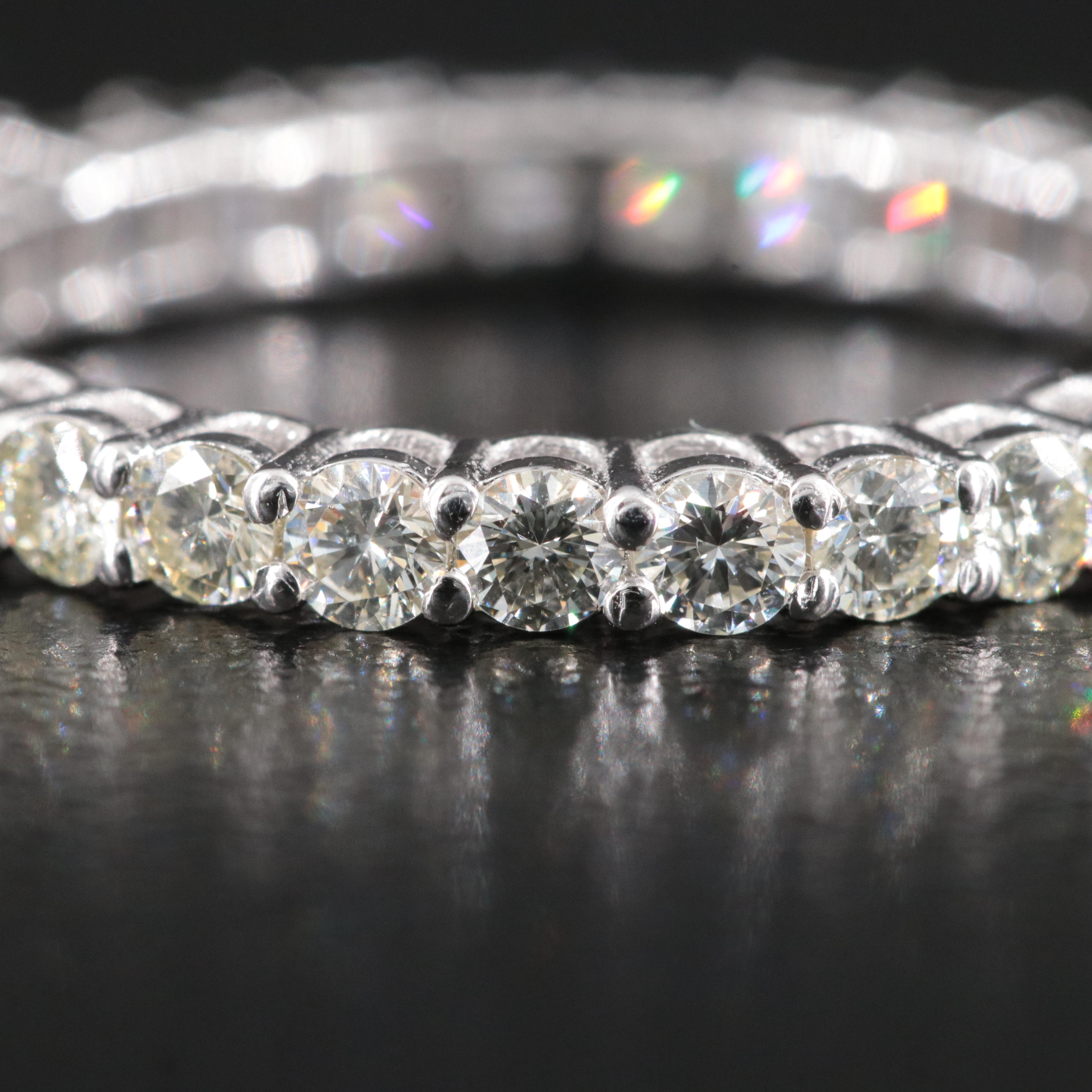 14K 1.60 CTW Diamond Reversible Eternity Band