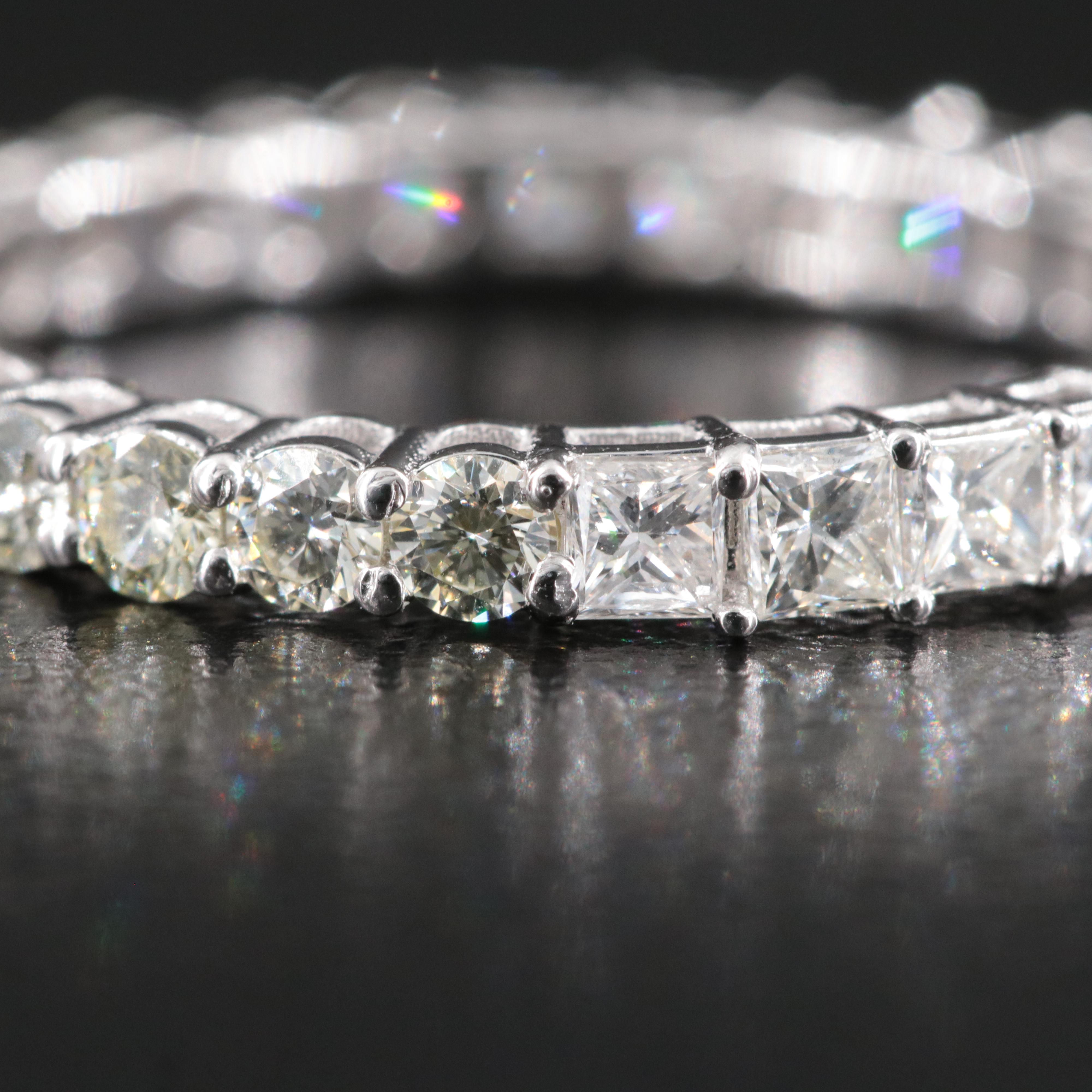 14K 1.60 CTW Diamond Reversible Eternity Band