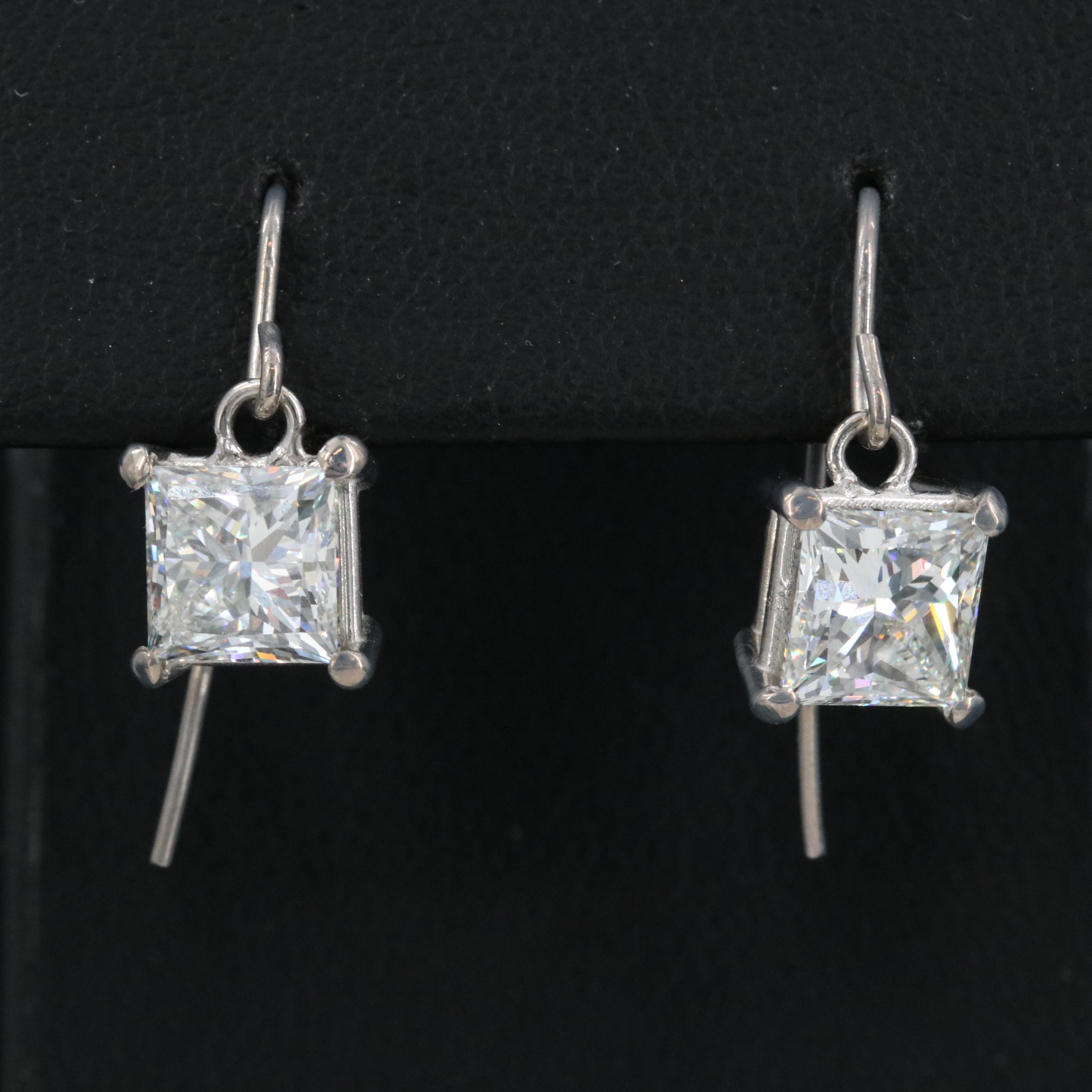 14K 3.62 CTW Lab Grown Diamond Earrings with IGI Reports