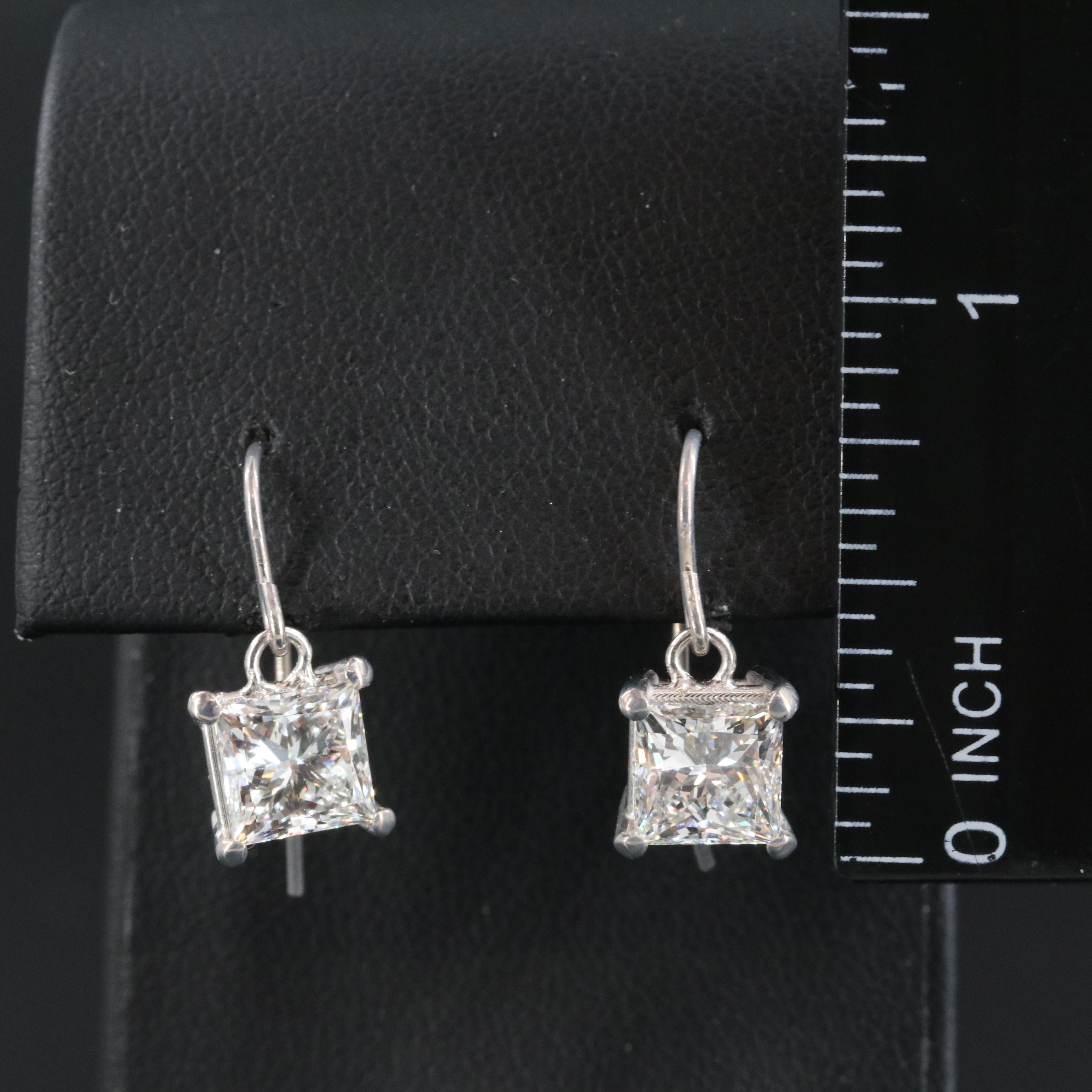 14K 3.62 CTW Lab Grown Diamond Earrings with IGI Reports