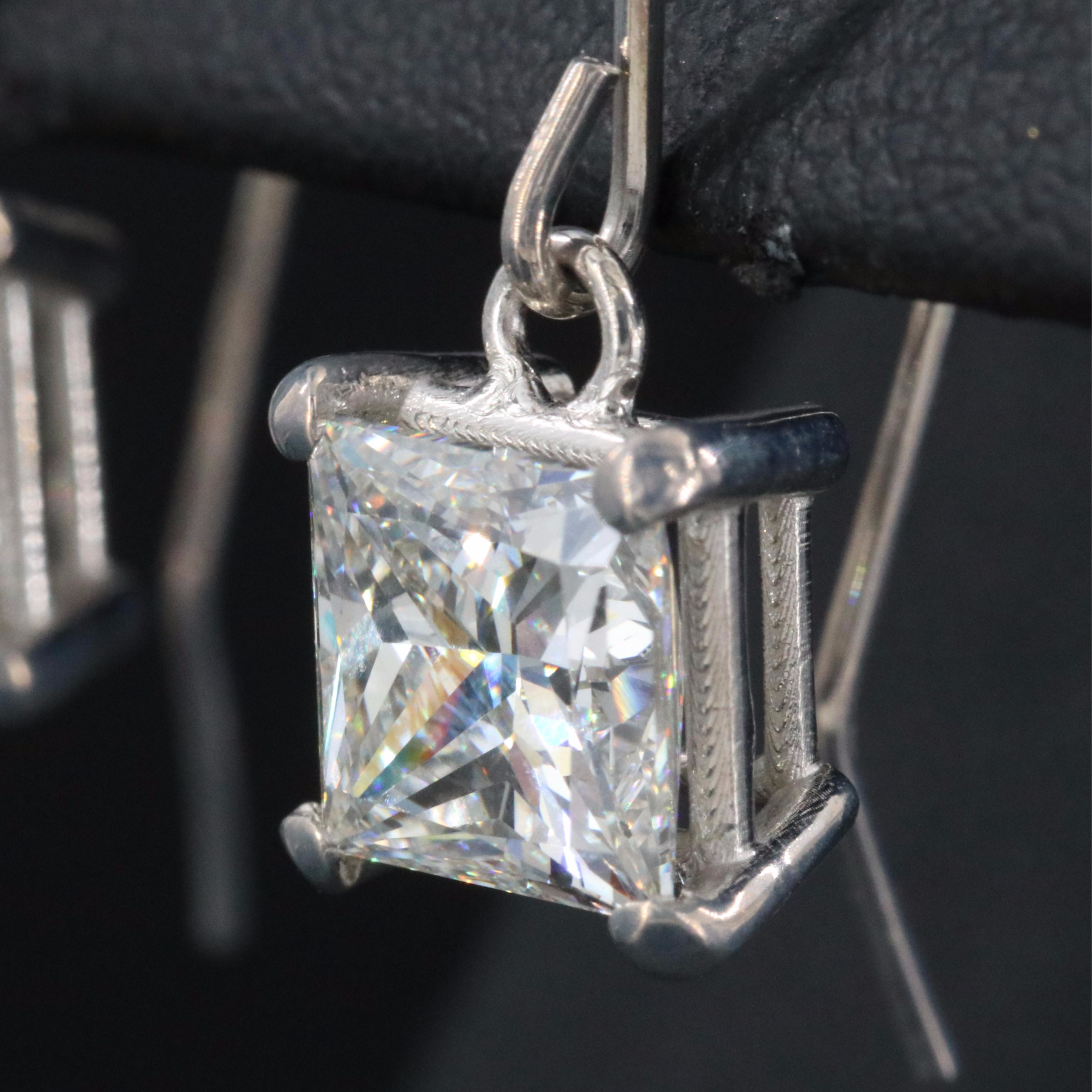 14K 3.62 CTW Lab Grown Diamond Earrings with IGI Reports