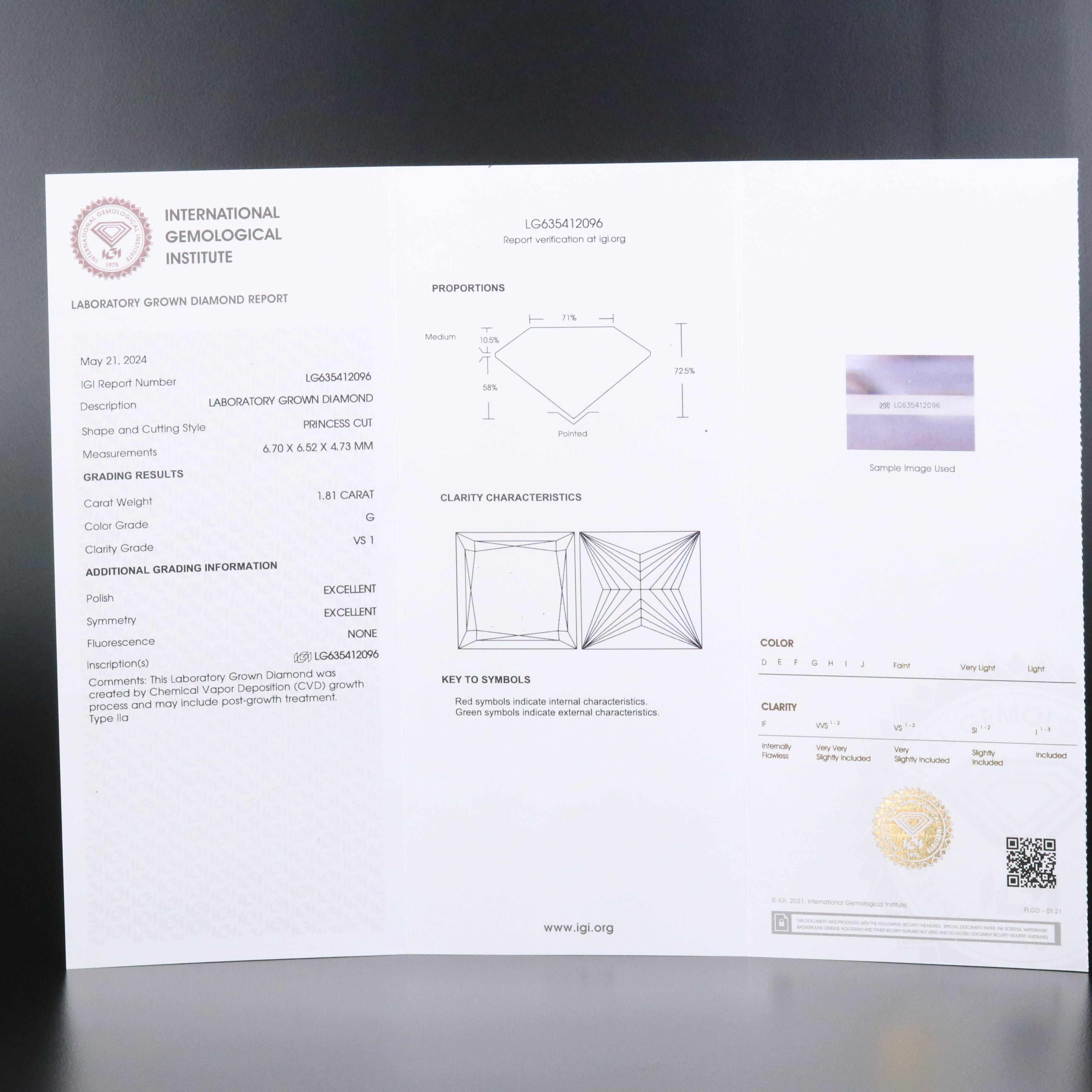 14K 3.62 CTW Lab Grown Diamond Earrings with IGI Reports