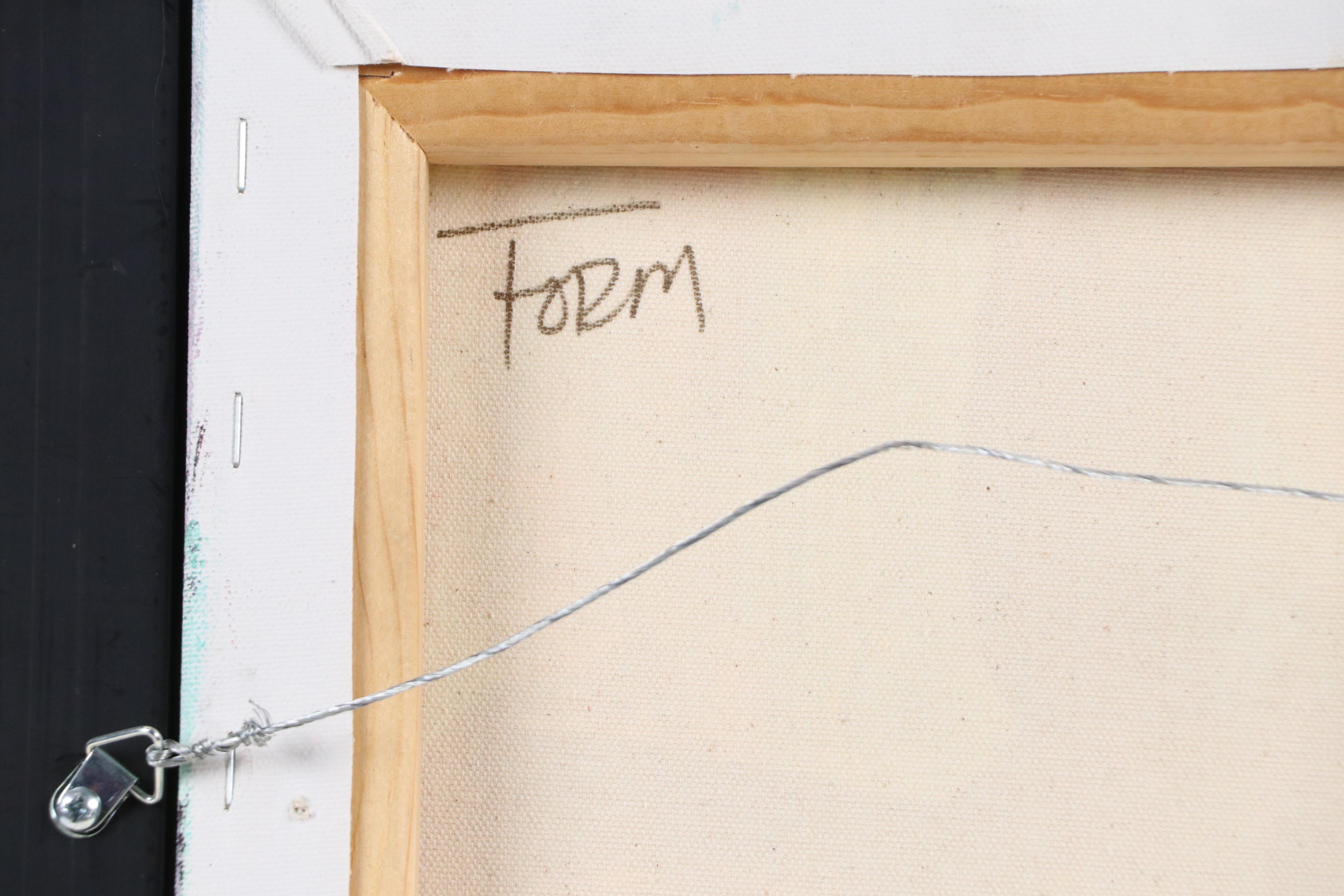 Priscilla Esser Figurative Acrylic Painting of Stylized Nude "Form," 2016