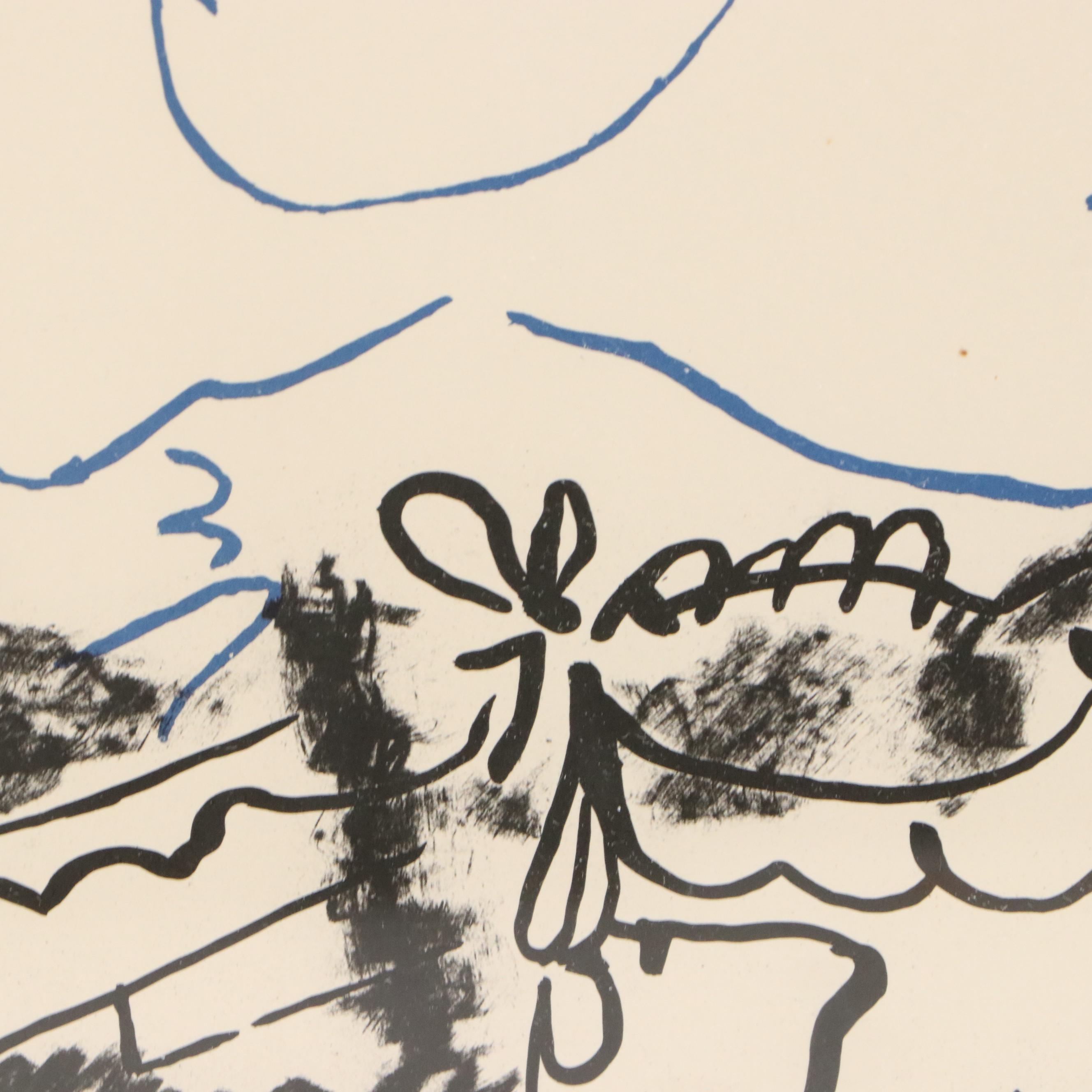 After Pablo Picasso Lithograph "Dove of the Future," 1962