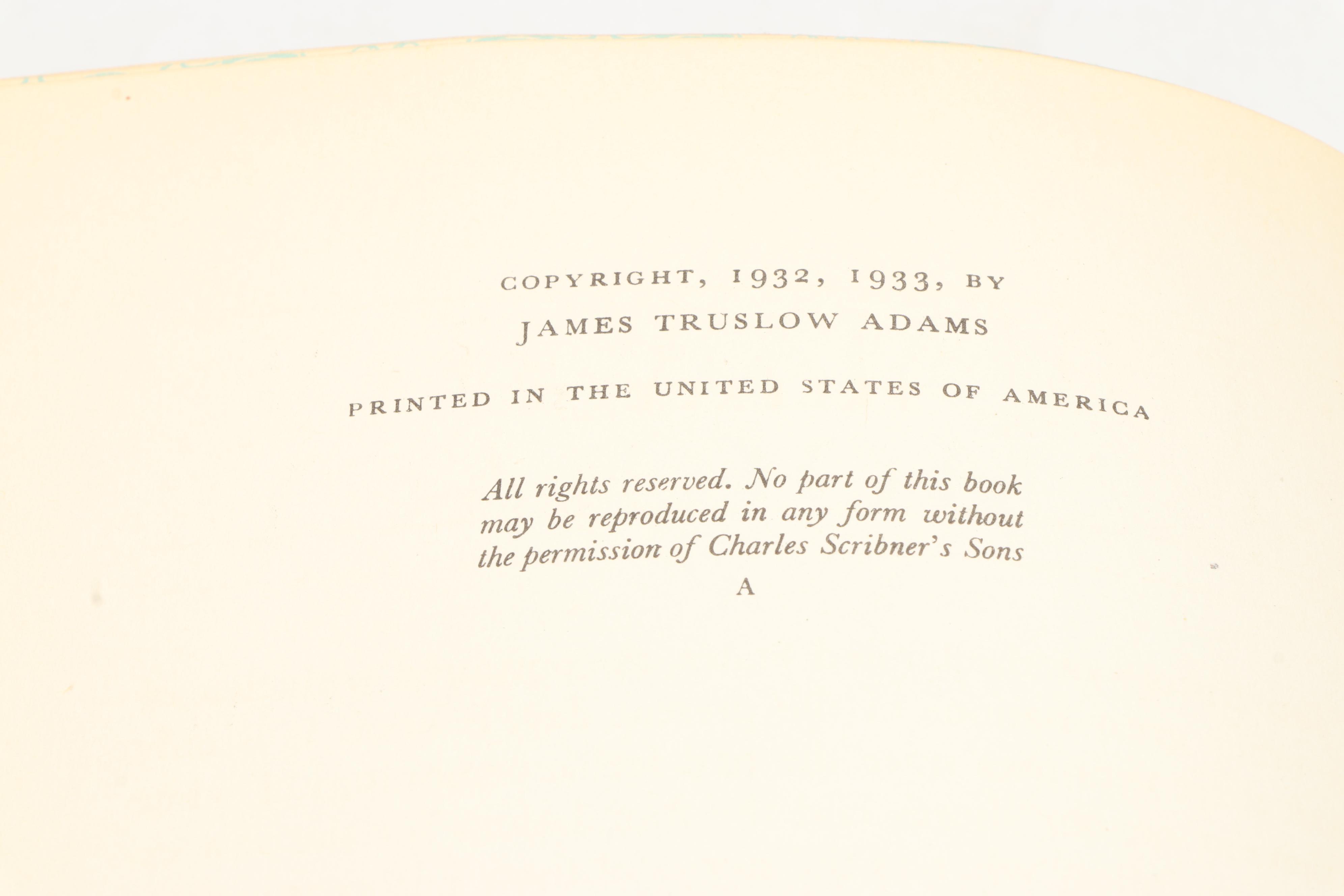 "The March of Democracy" Partial Set by James Truslow Adams, 1933