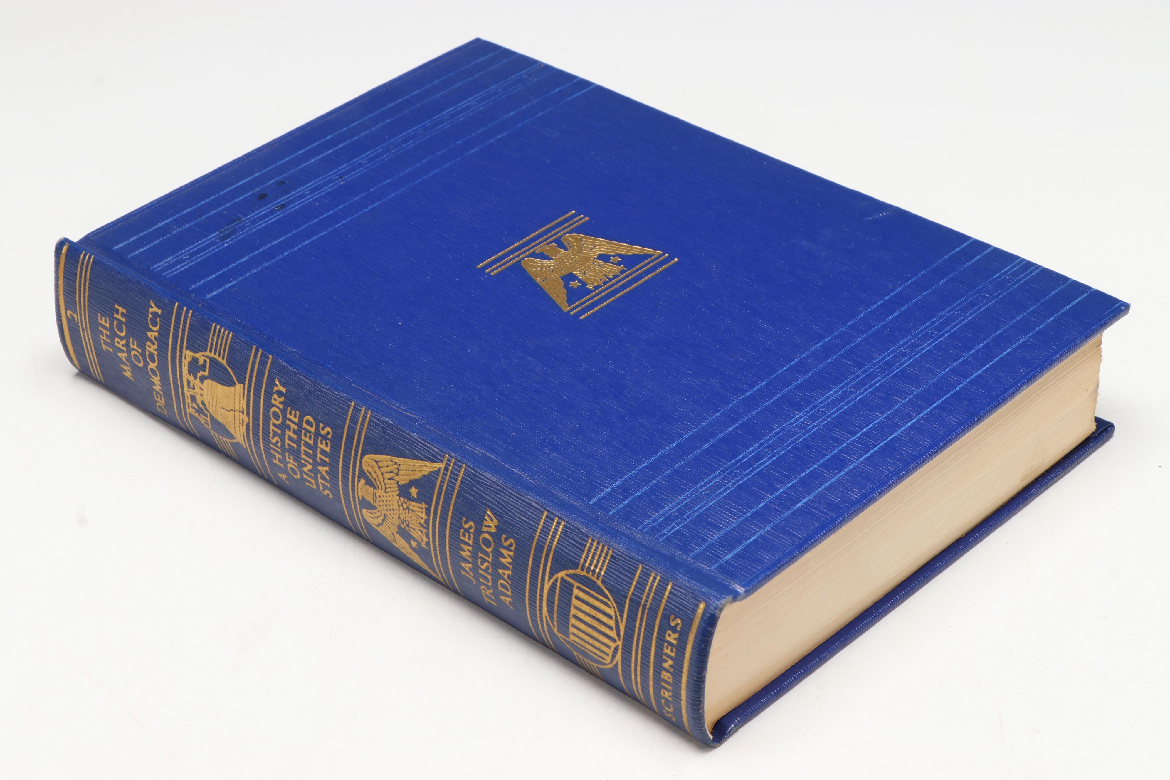 "The March of Democracy" Partial Set by James Truslow Adams, 1933