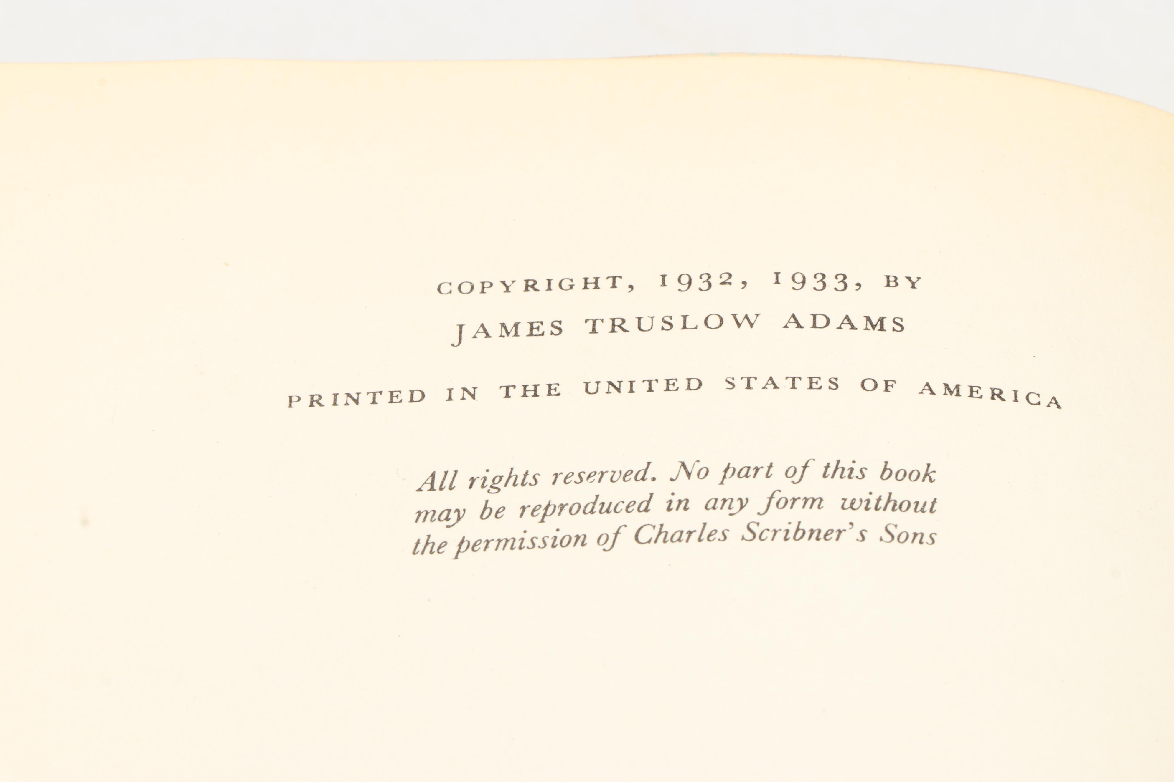 "The March of Democracy" Partial Set by James Truslow Adams, 1933