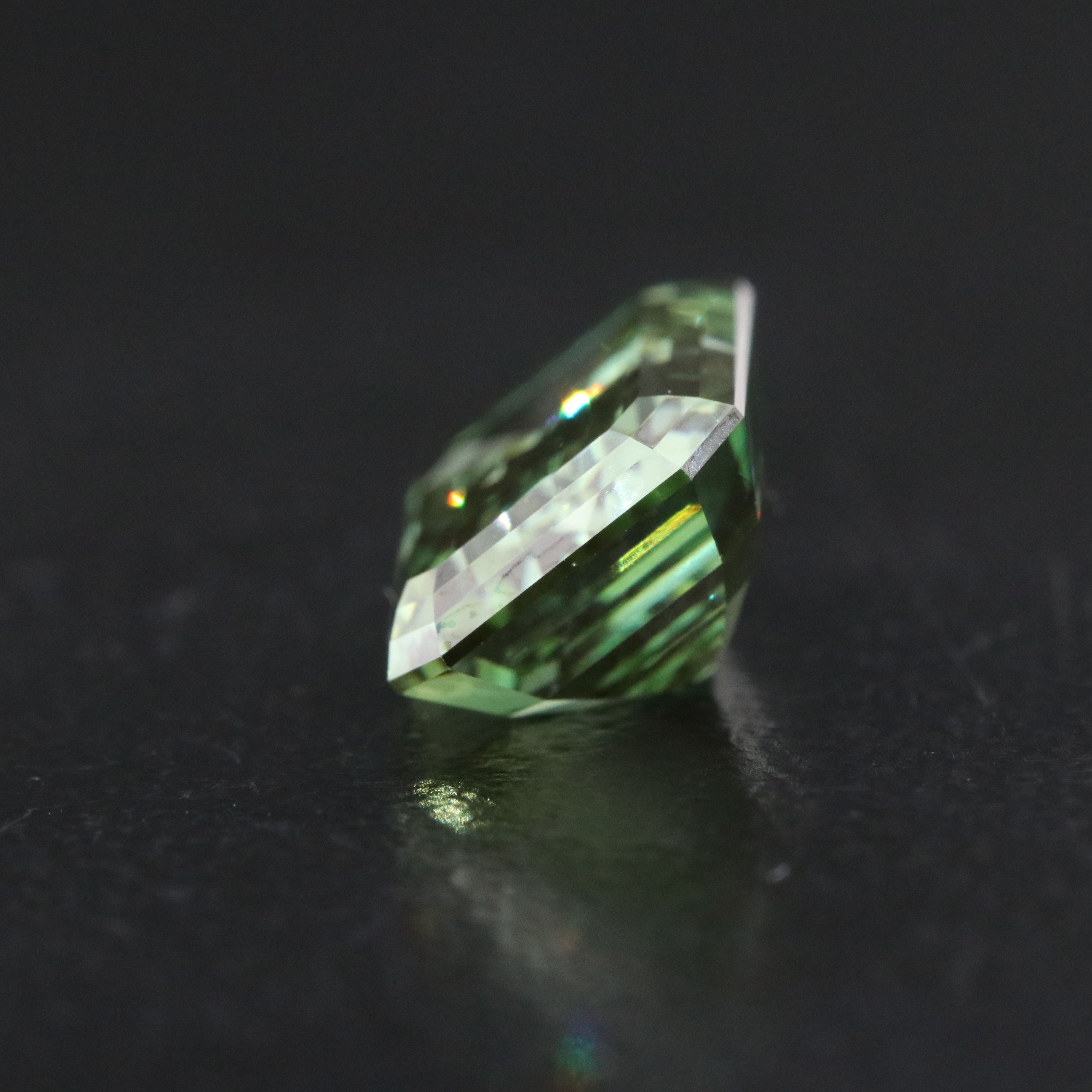 Loose 3.12 CT Lab Grown Fancy Green Diamond with IGI Report