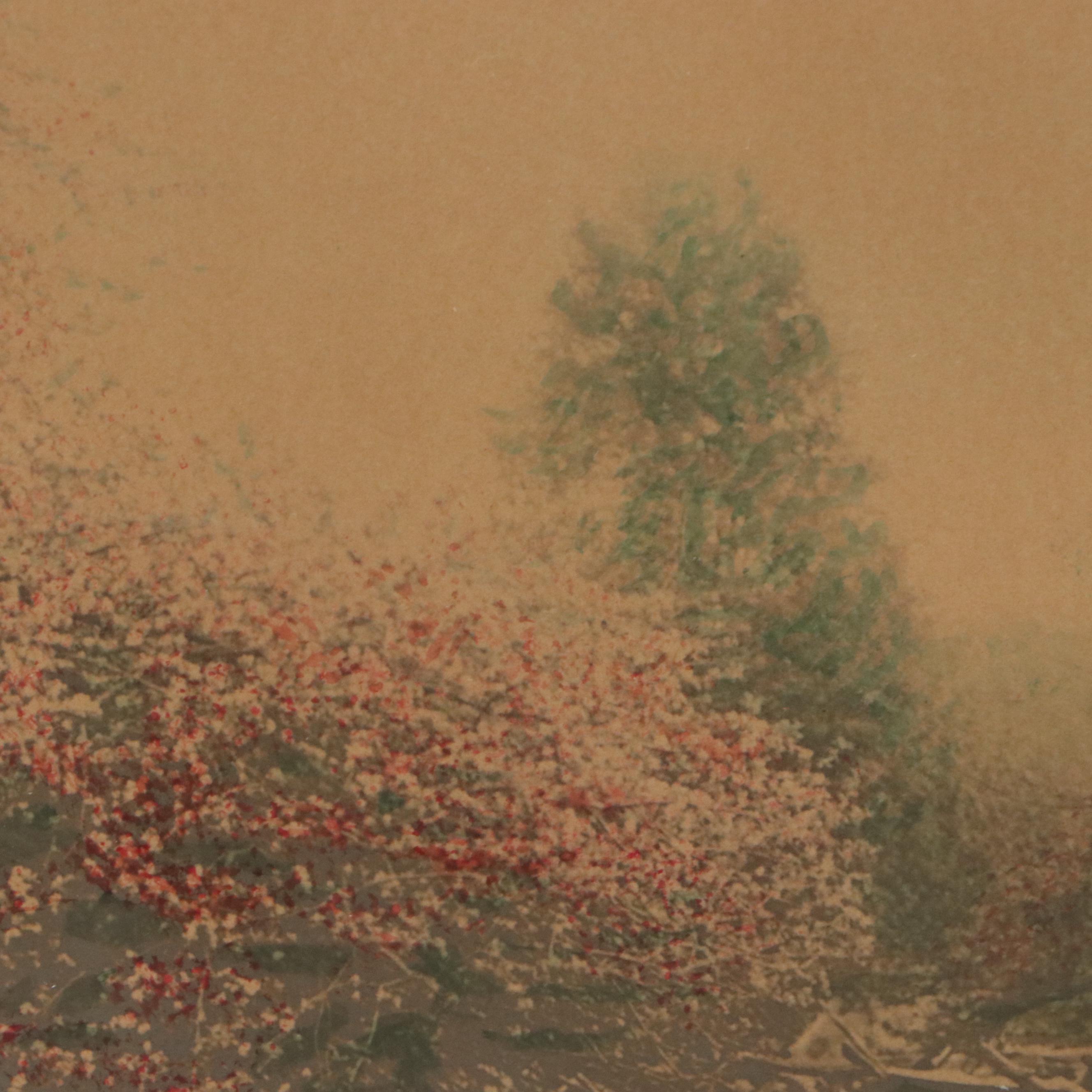 Wallace Nutting Hand-Colored Photograph "A Berkshire Beach"