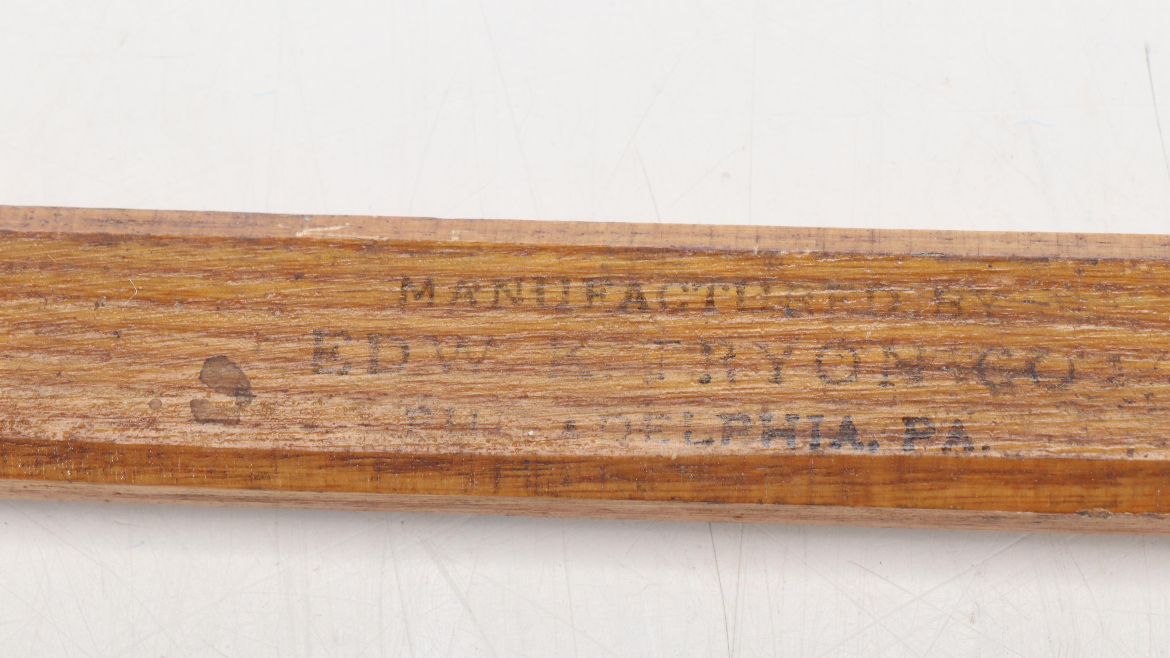 Edward K. Tryon Hockey Stick, Fireplace Poker, Swagger Stick, and More