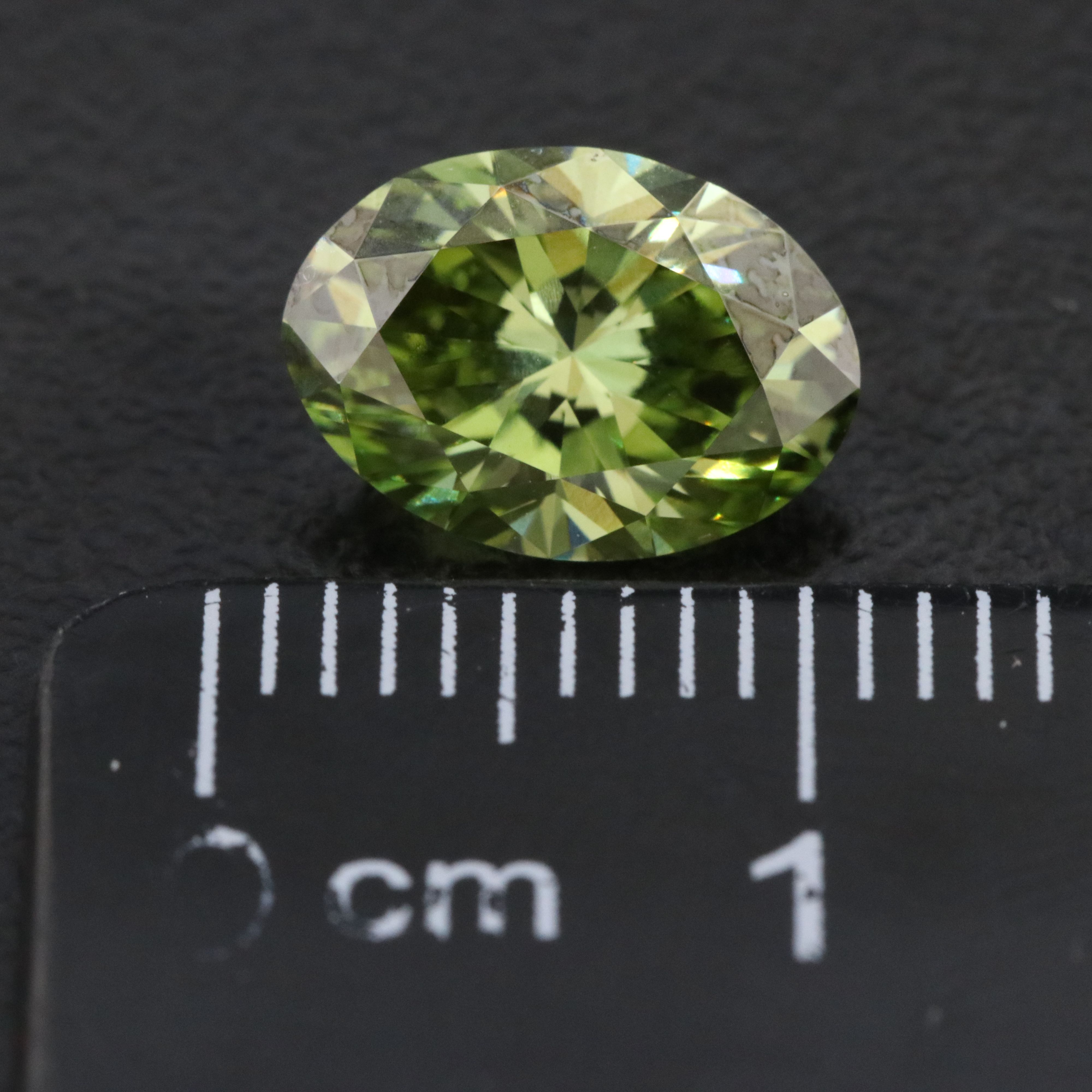 Loose 2.01 CT Lab Grown Fancy Green Diamond with IGI Report