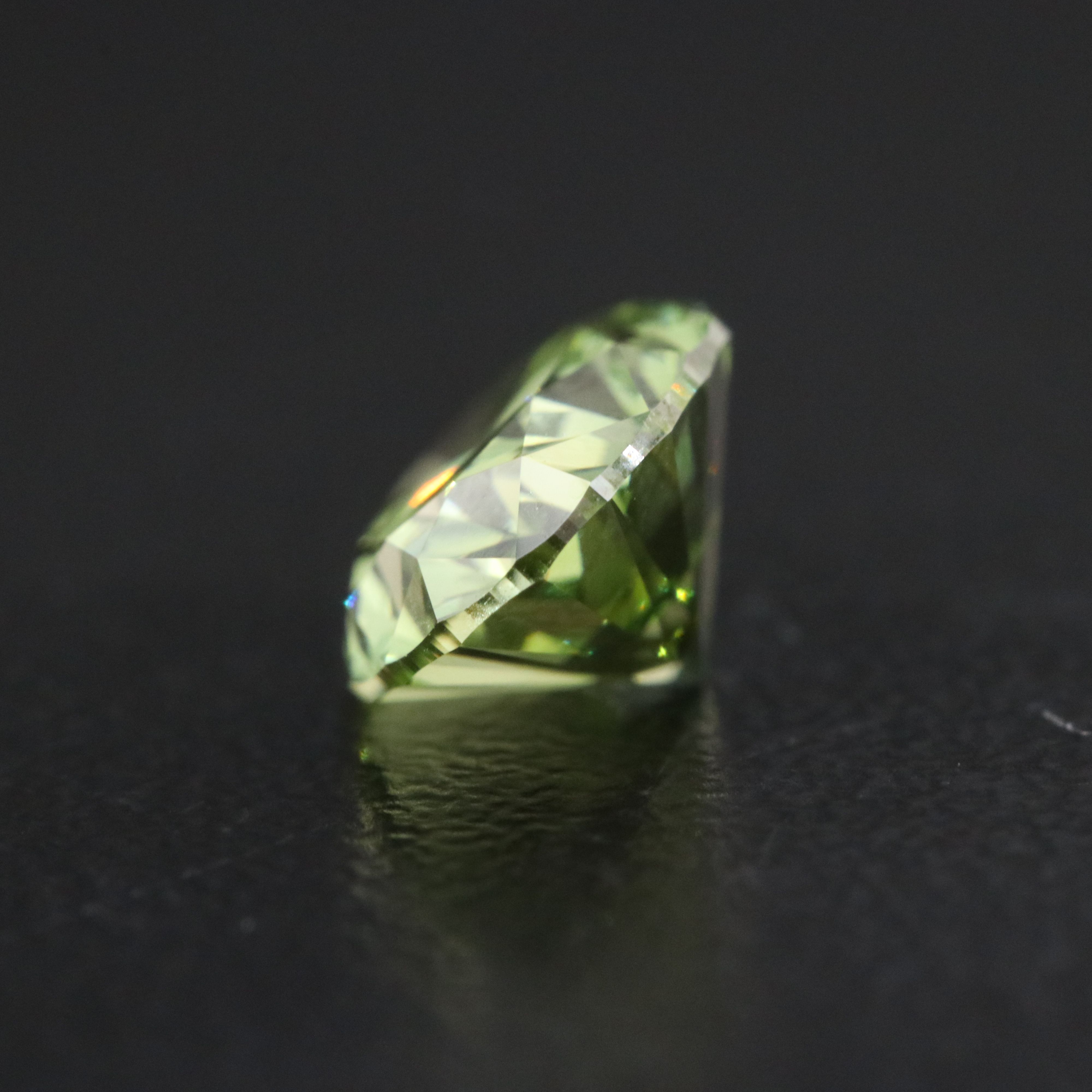 Loose 2.01 CT Lab Grown Fancy Green Diamond with IGI Report