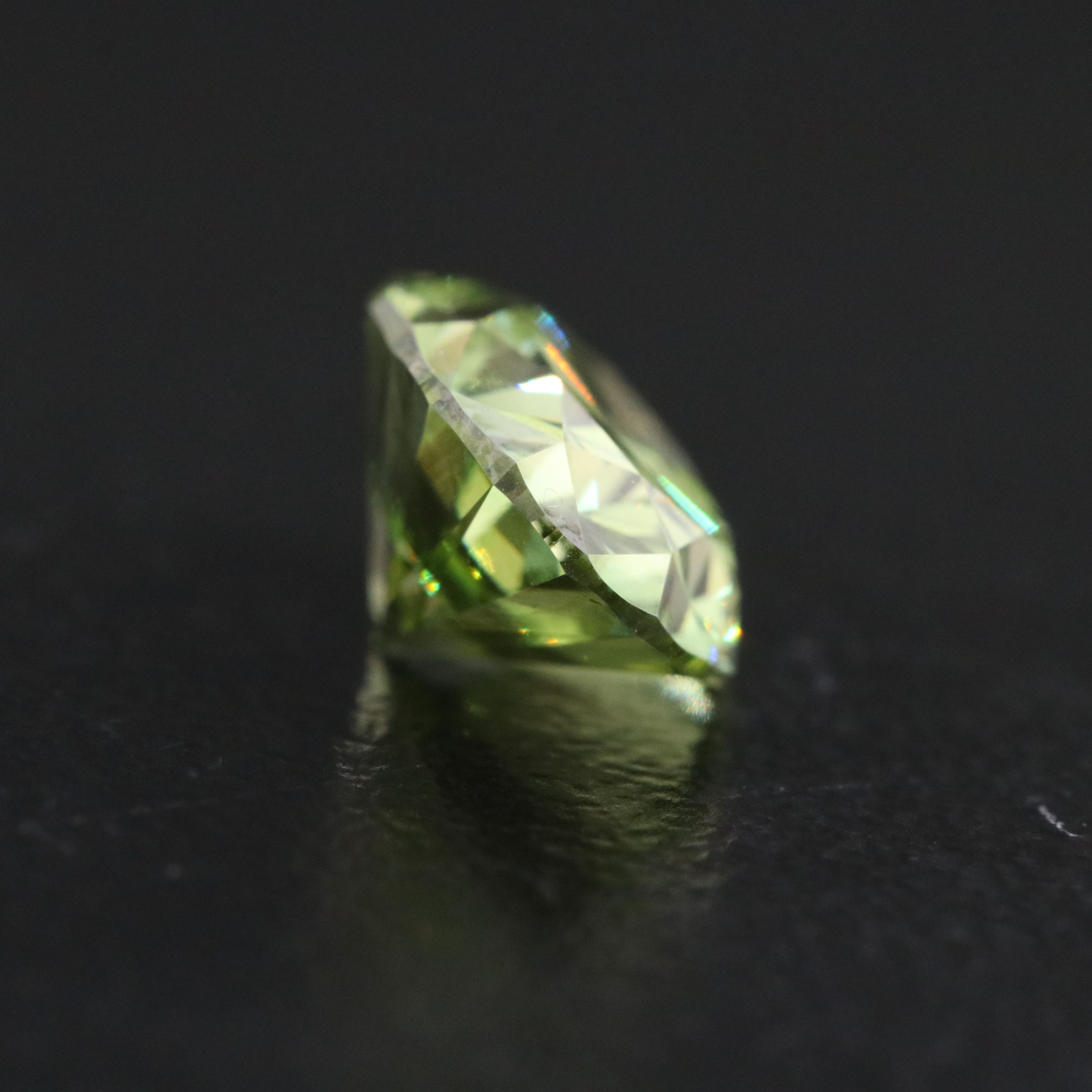 Loose 2.01 CT Lab Grown Fancy Green Diamond with IGI Report