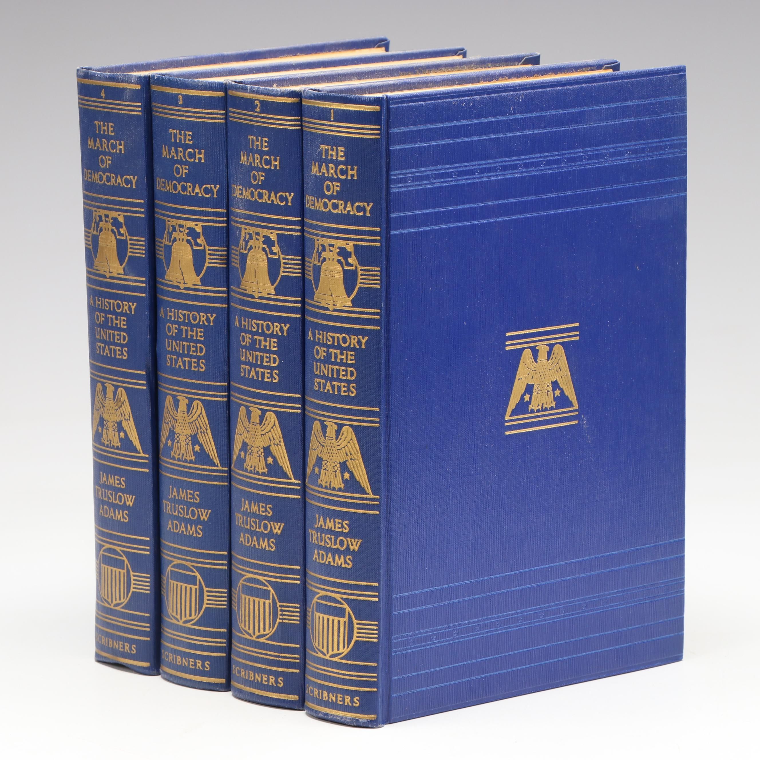 "The March of Democracy" Partial Set by James Truslow Adams, 1933