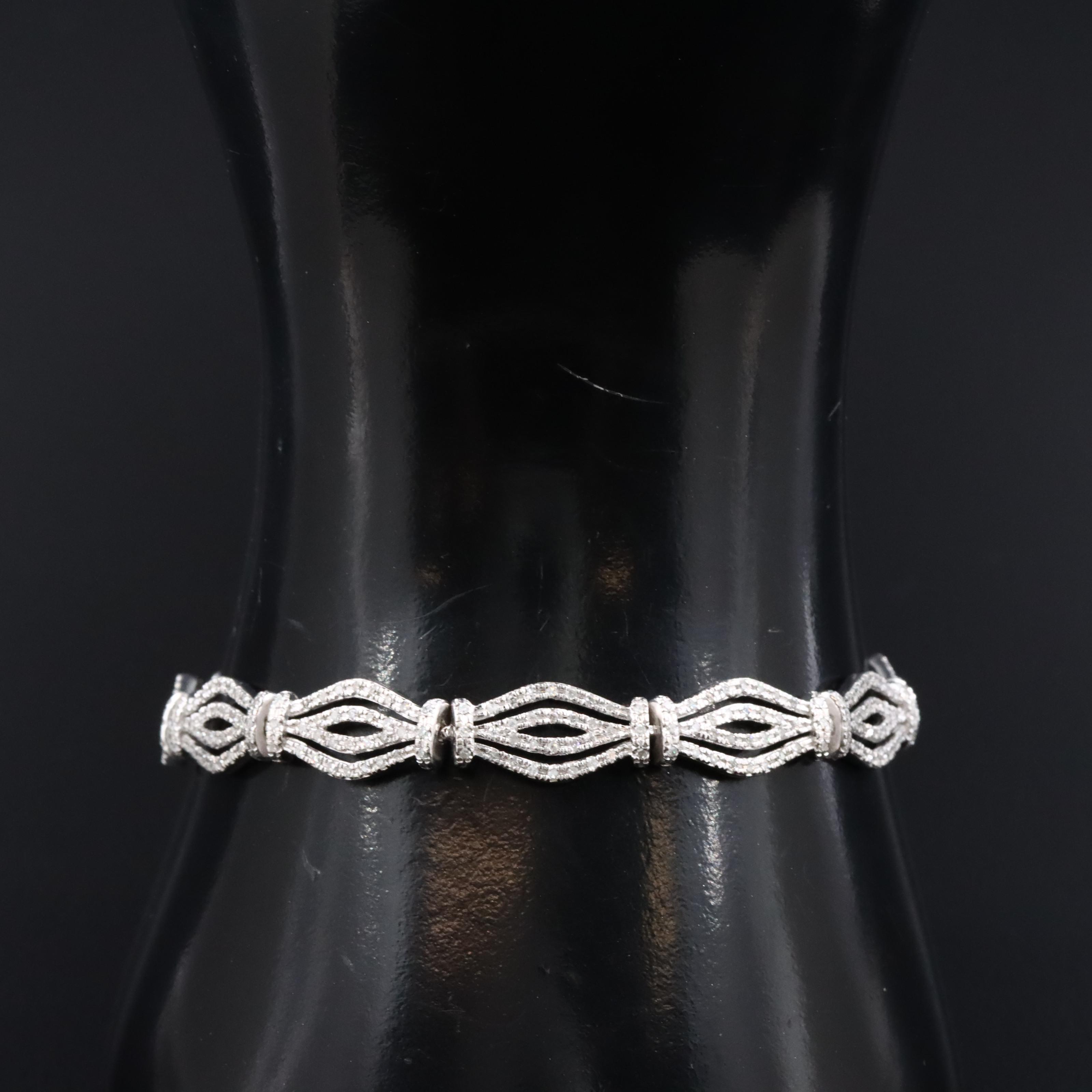 14K 1.08 CTW Diamond Bracelet