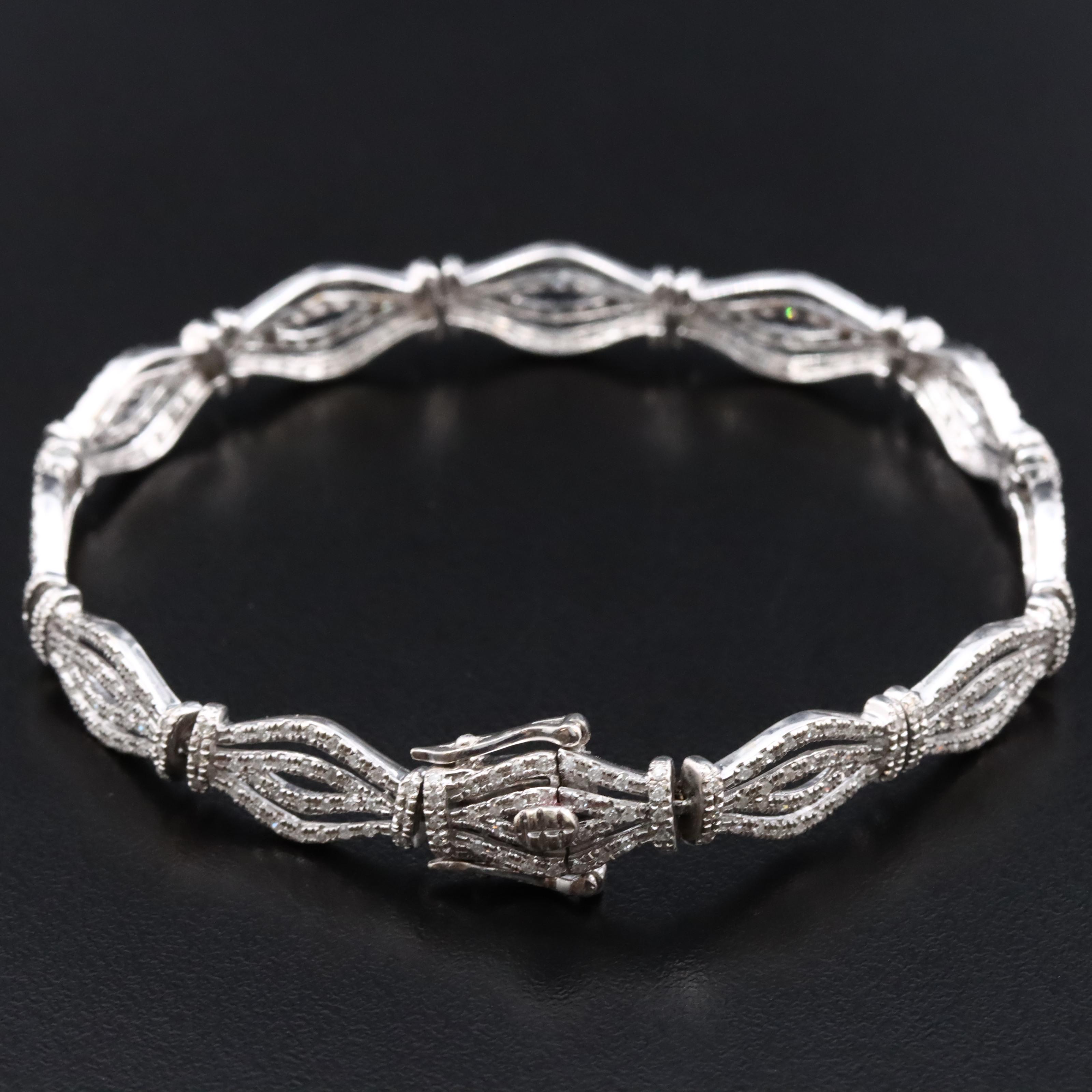 14K 1.08 CTW Diamond Bracelet