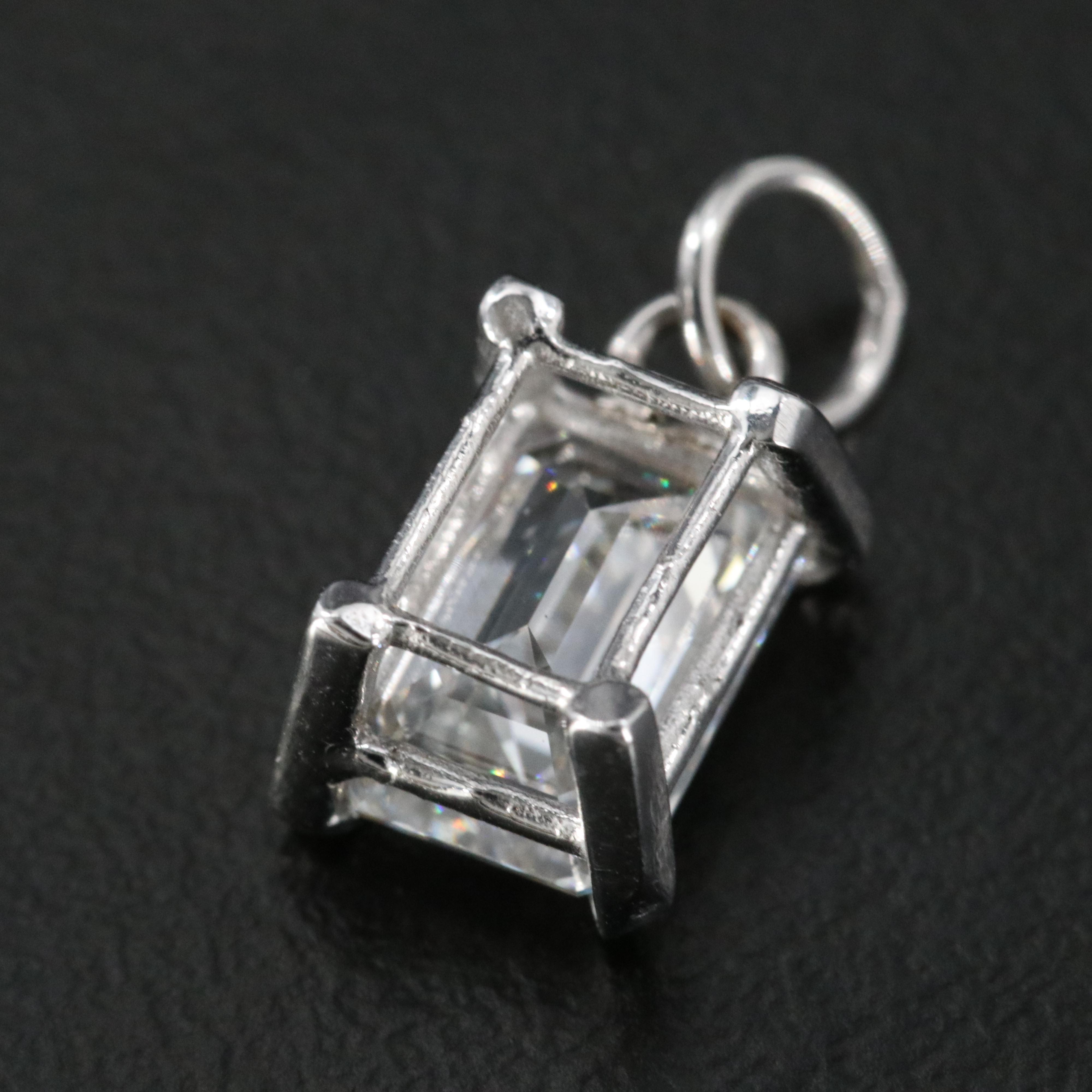 14K 1.90 CT Lab Grown Diamond Solitaire Pendant with IGI Report