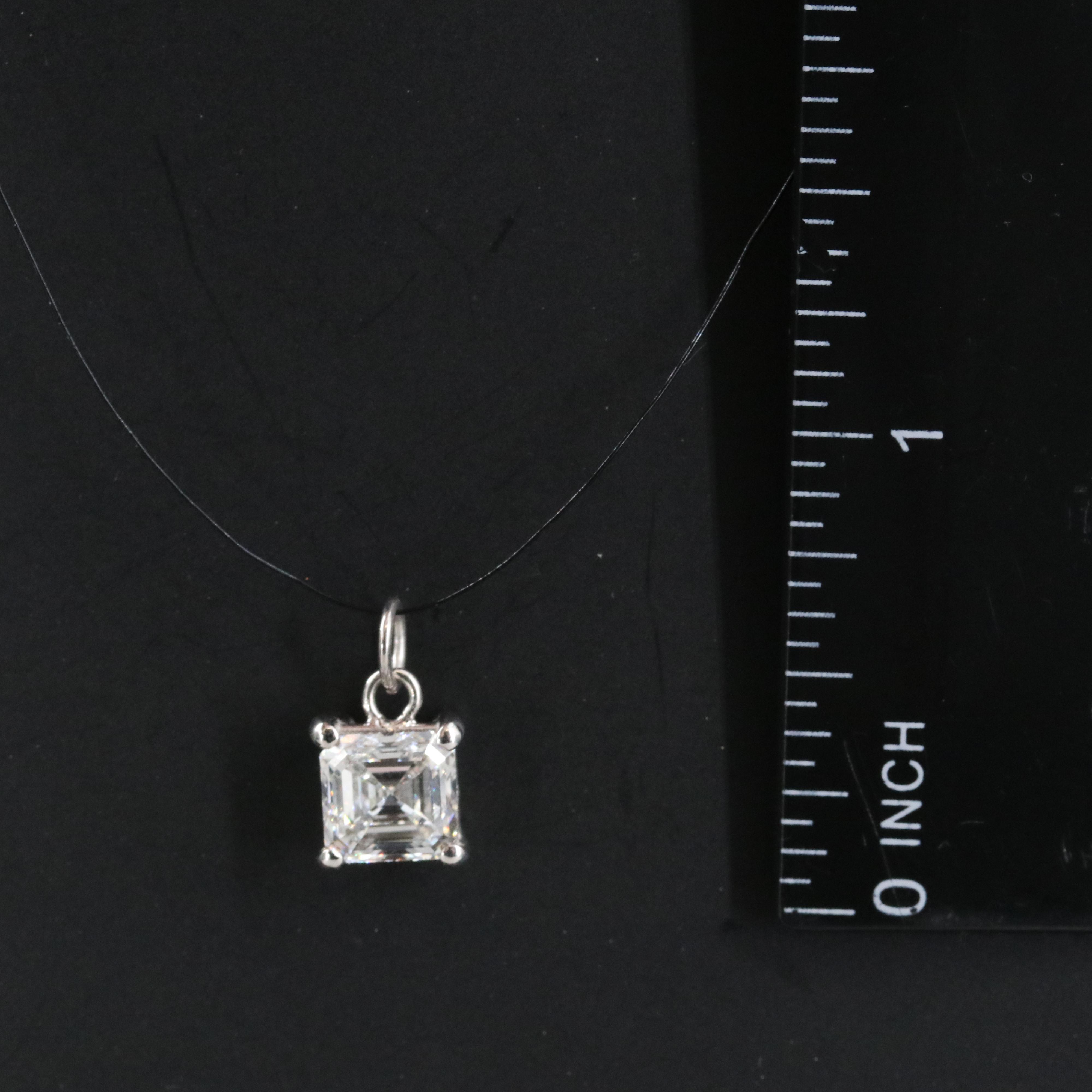 14K 2.04 CT Lab Grown Diamond Solitaire Pendant with IGI Report
