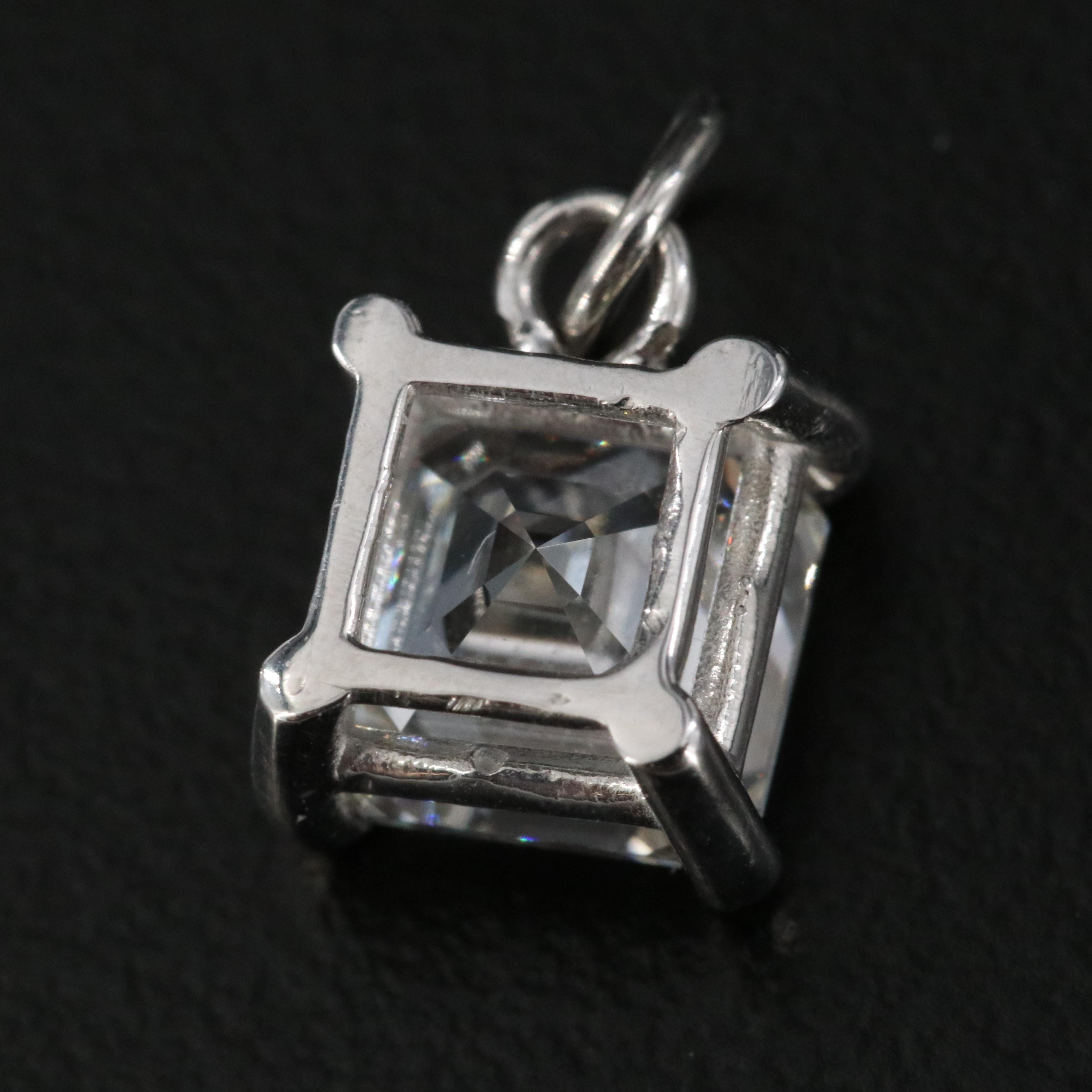 14K 2.04 CT Lab Grown Diamond Solitaire Pendant with IGI Report