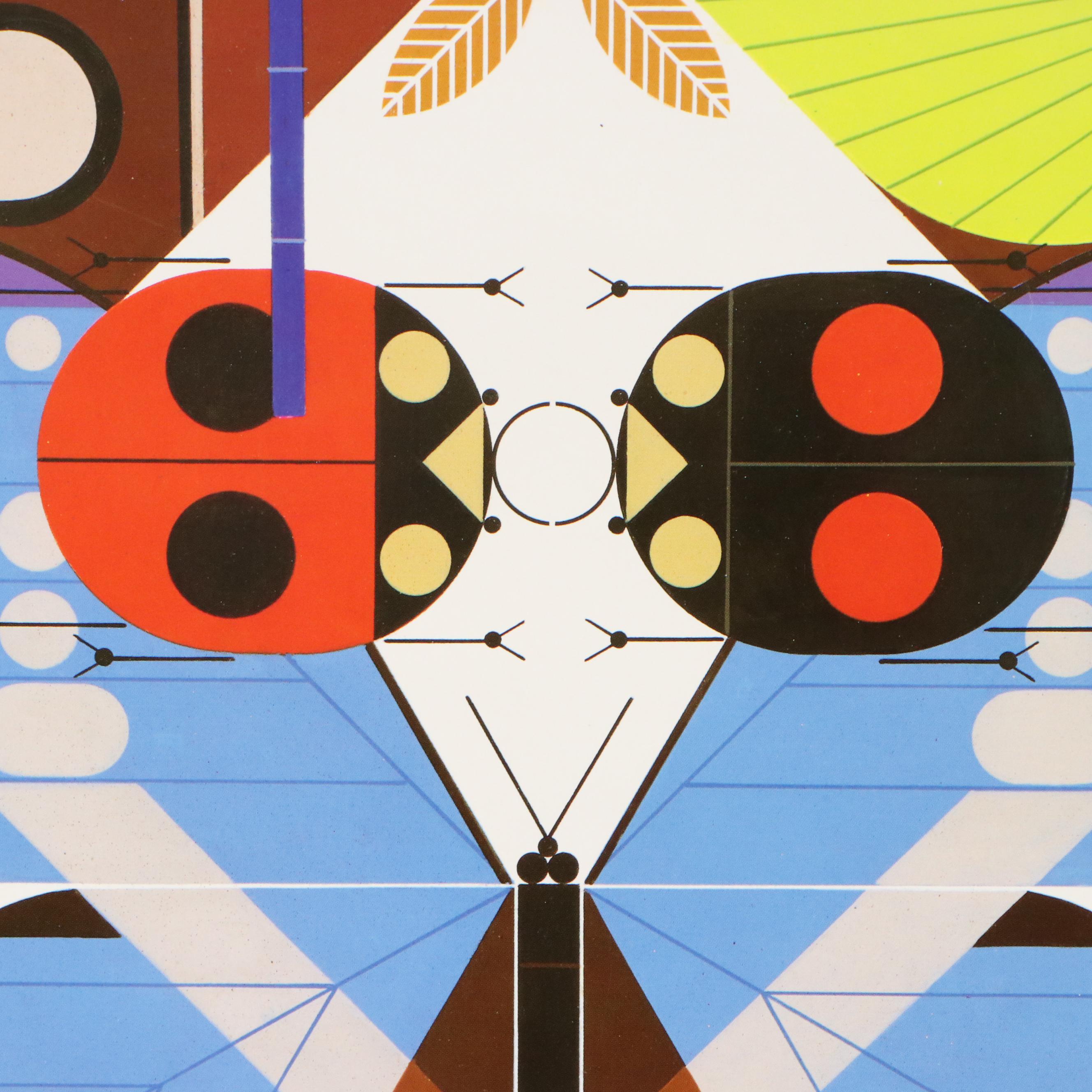 Charley Harper Cincinnati Zoo Poster "Insect World," 1987