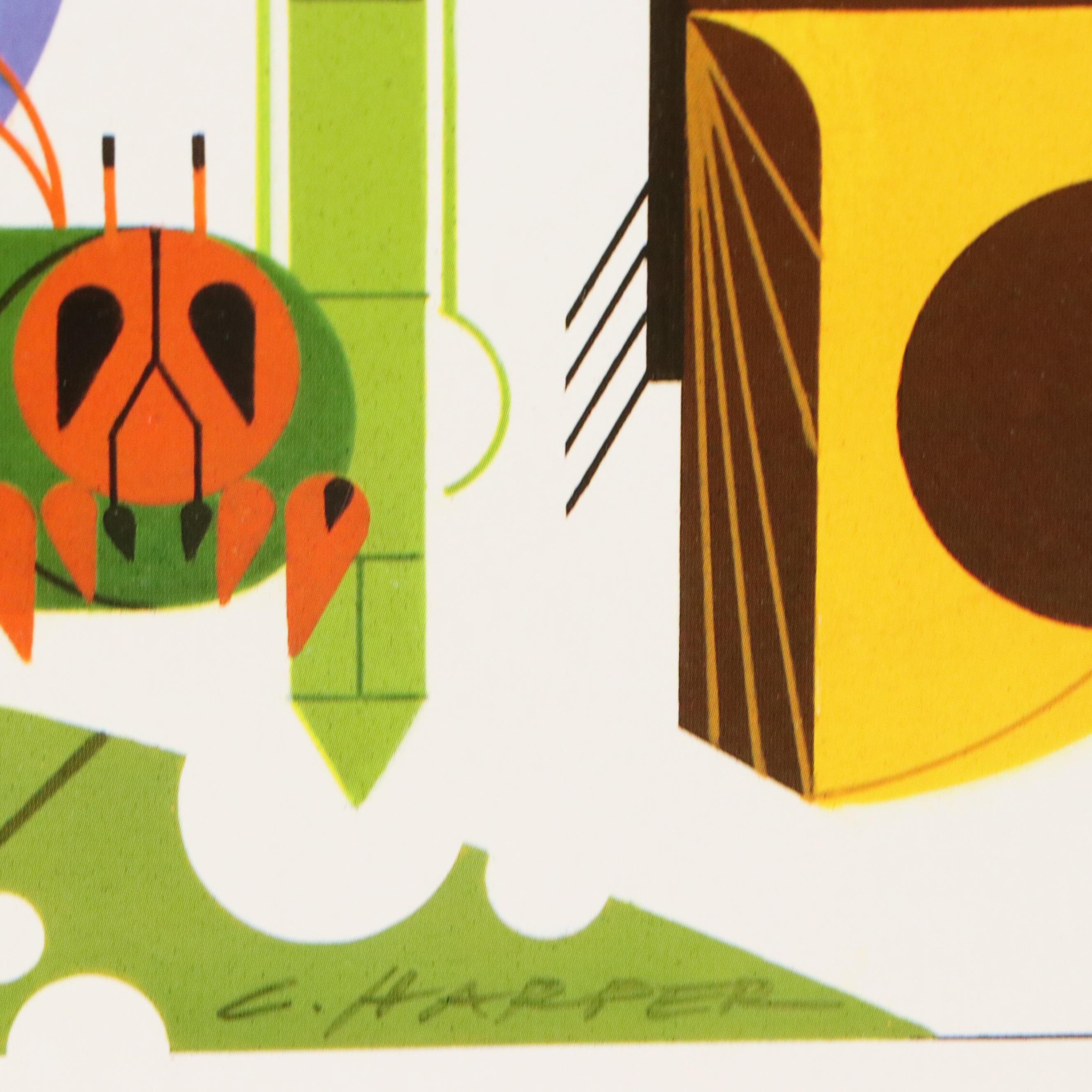 Charley Harper Cincinnati Zoo Poster "Insect World," 1987