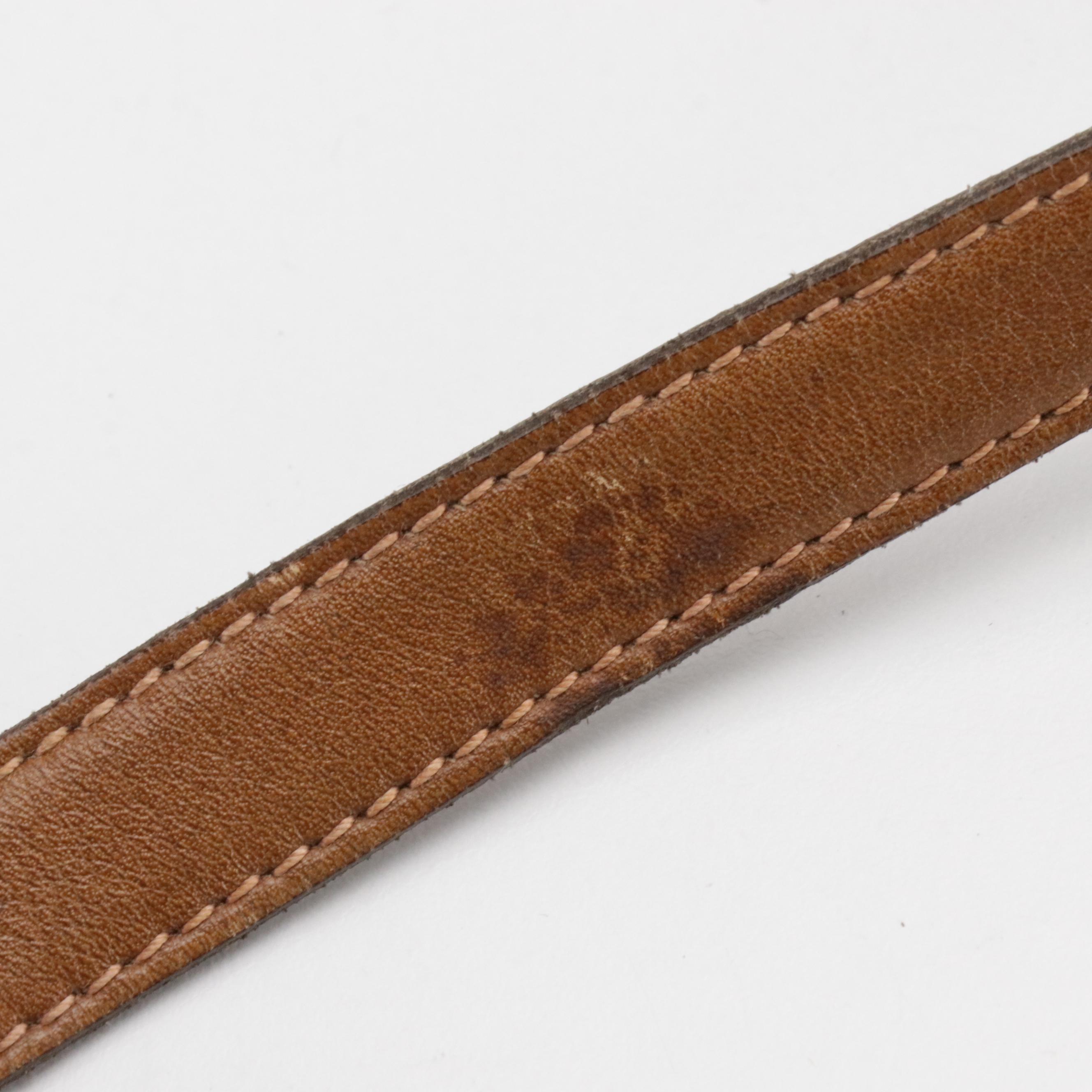 Celine Camera Bag in Macadam Printed Suede with Leather Trim