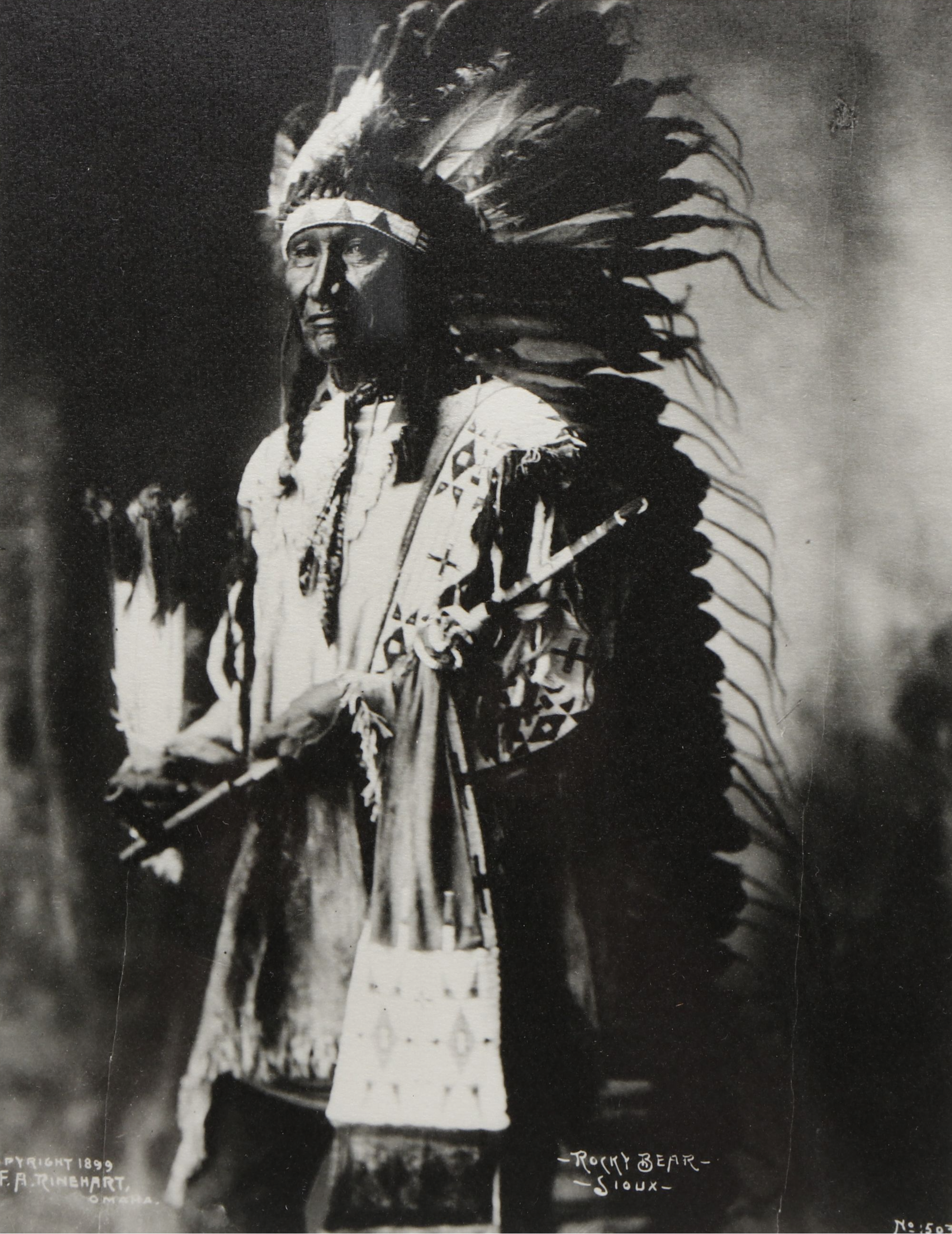 F.A. Rhinehart "Rocky Bear Sioux" and Other Native American Framed Prints