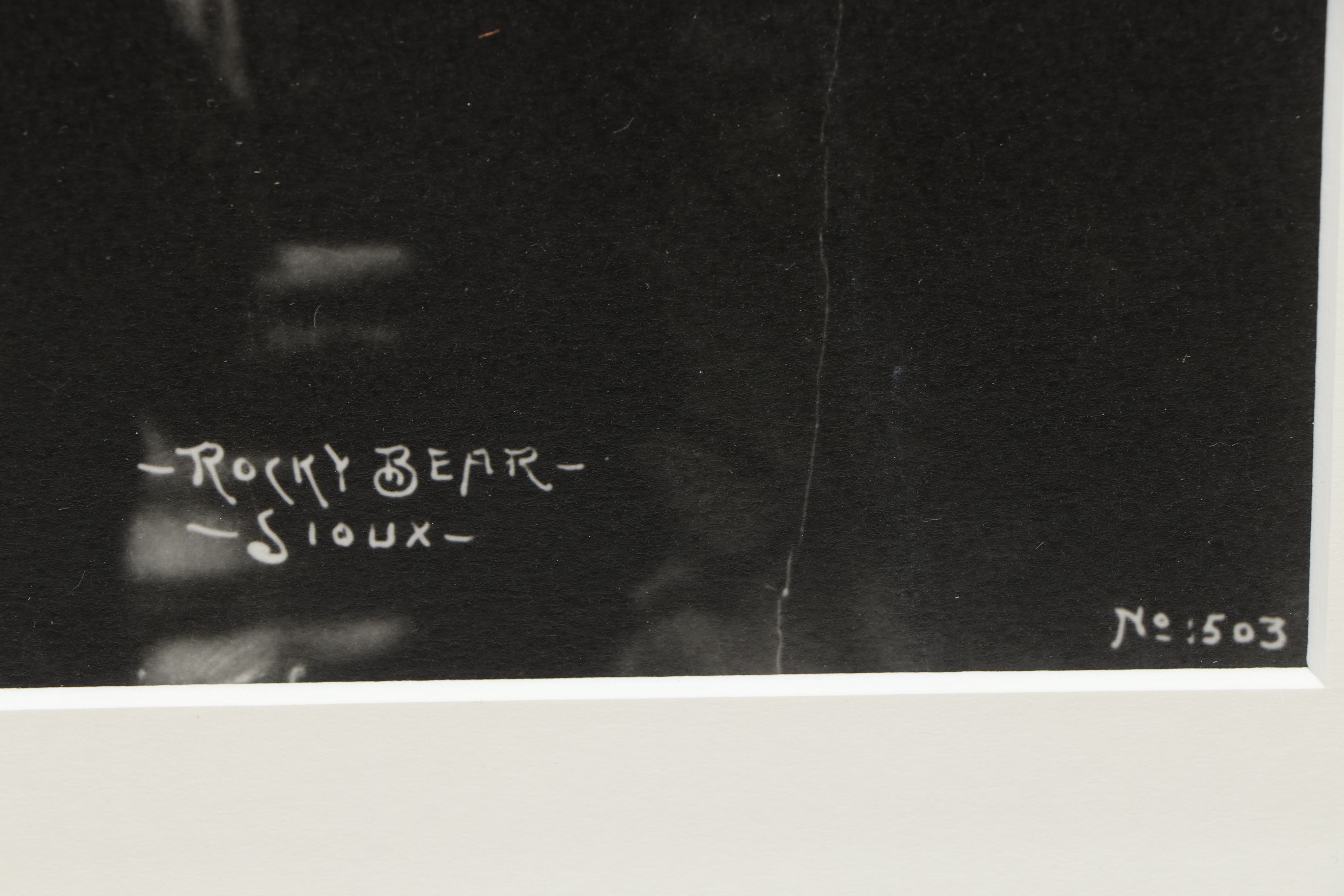 F.A. Rhinehart "Rocky Bear Sioux" and Other Native American Framed Prints