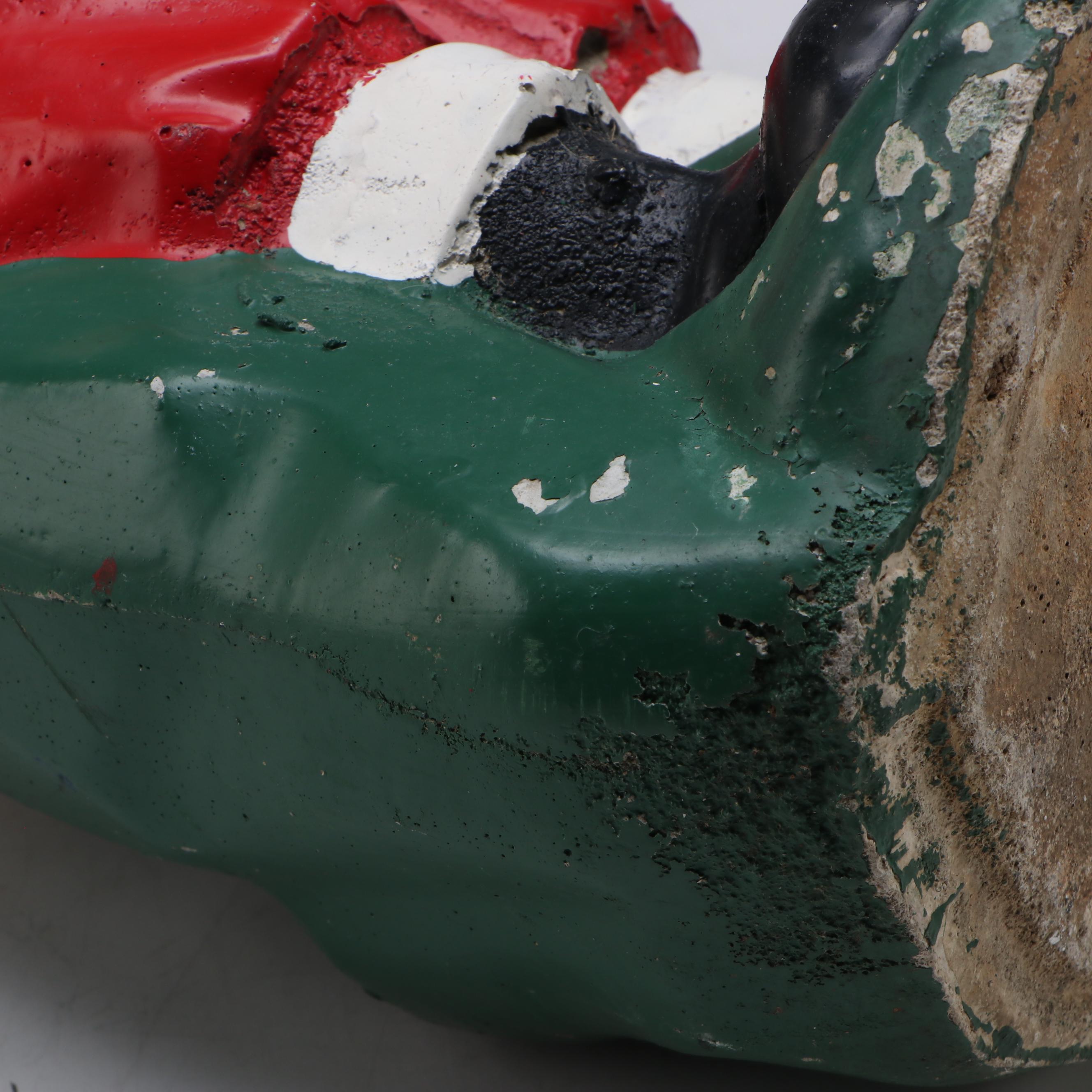 Painted Concrete Santa Claus Garden Statue