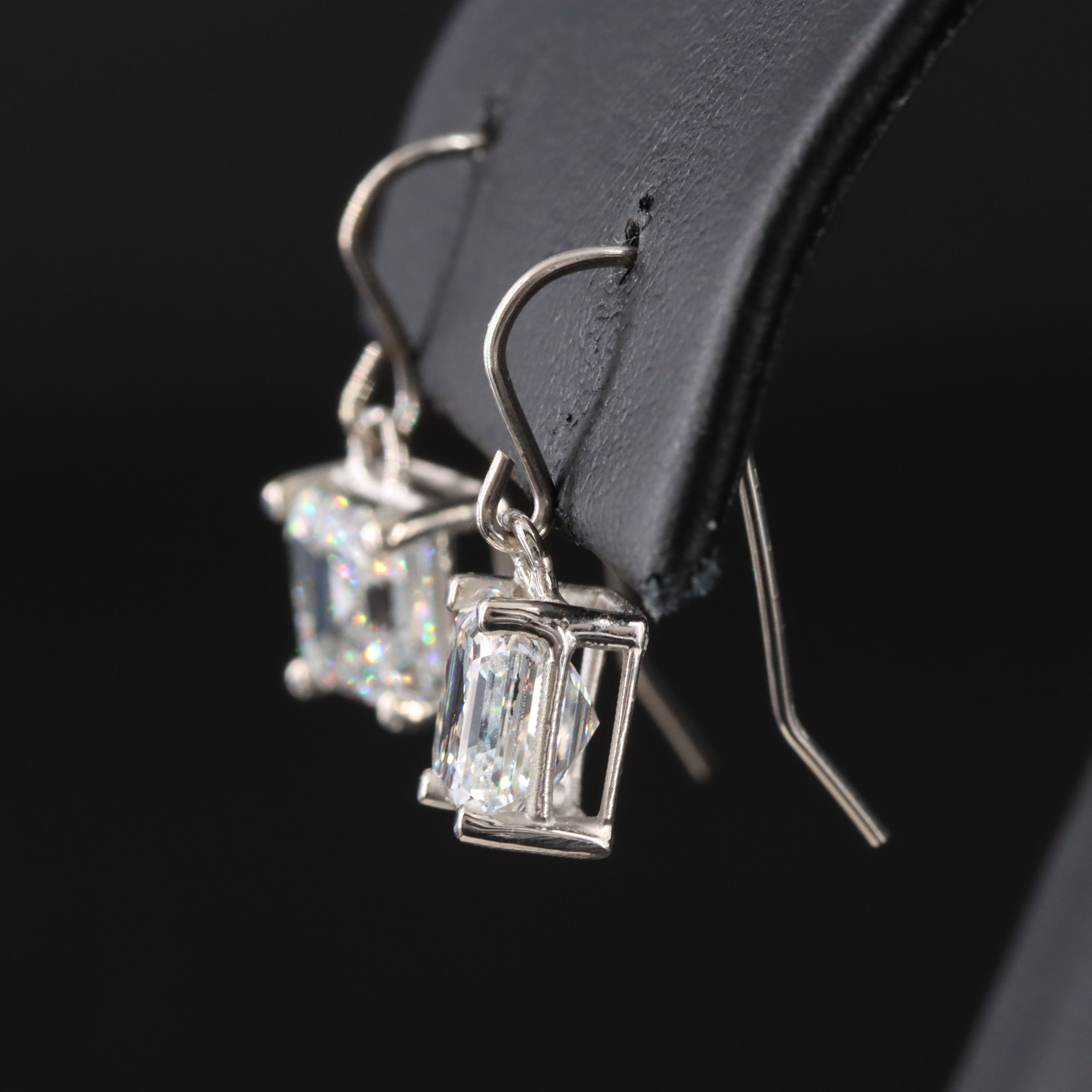 14K 3.83 CTW Lab Grown Diamond Earrings with IGI Reports