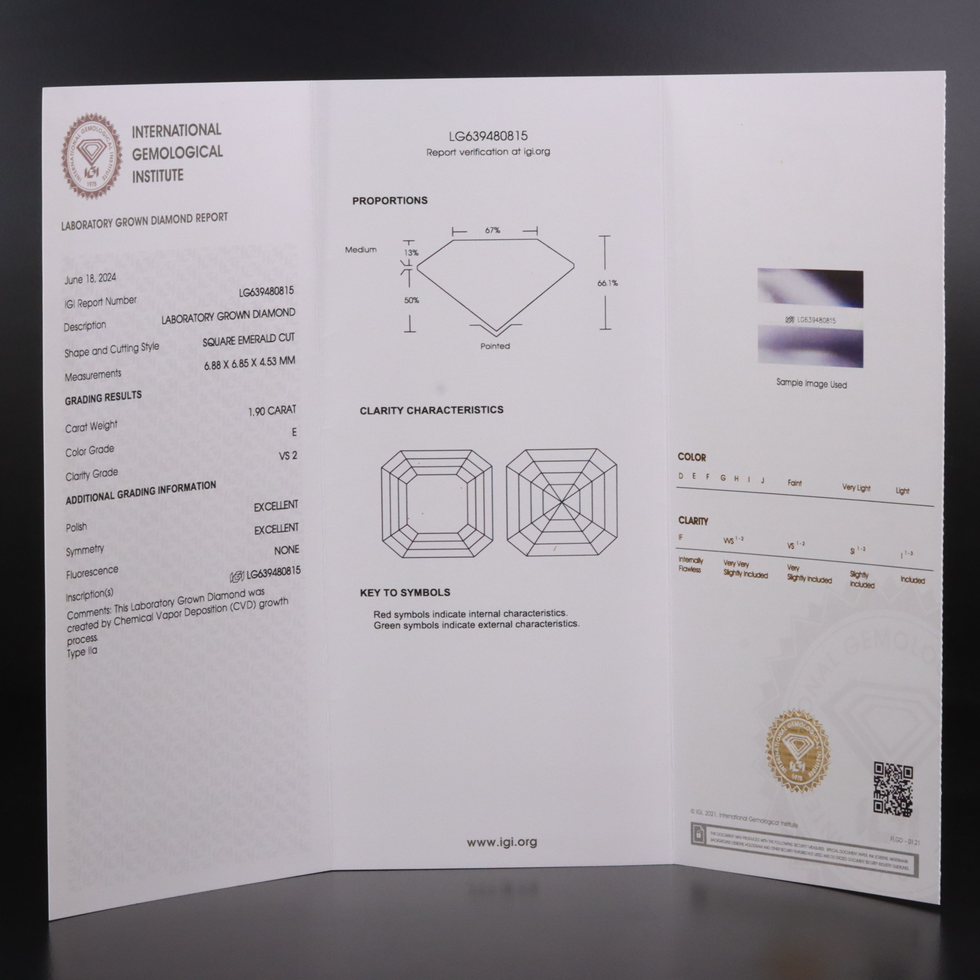 14K 3.83 CTW Lab Grown Diamond Earrings with IGI Reports