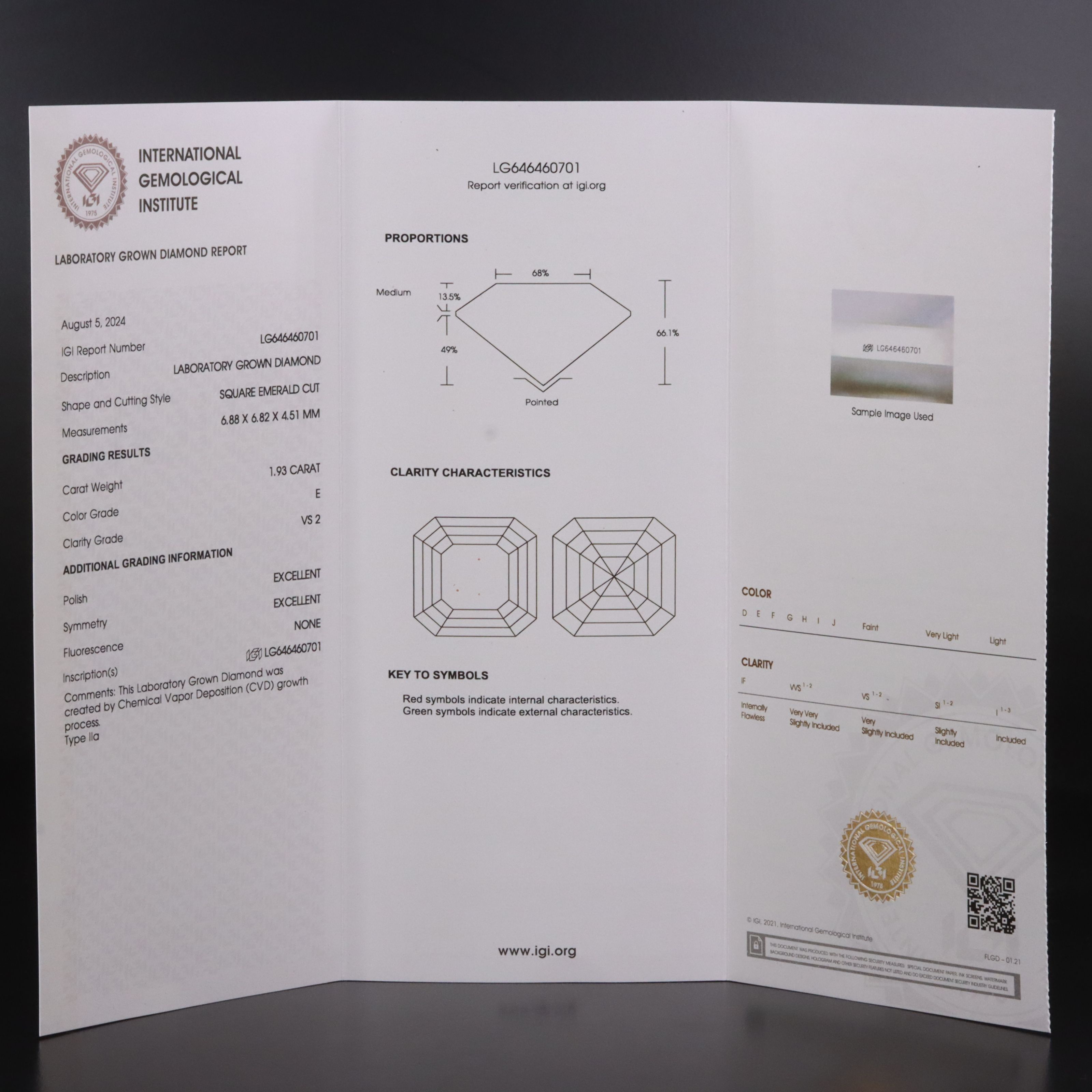 14K 3.83 CTW Lab Grown Diamond Earrings with IGI Reports