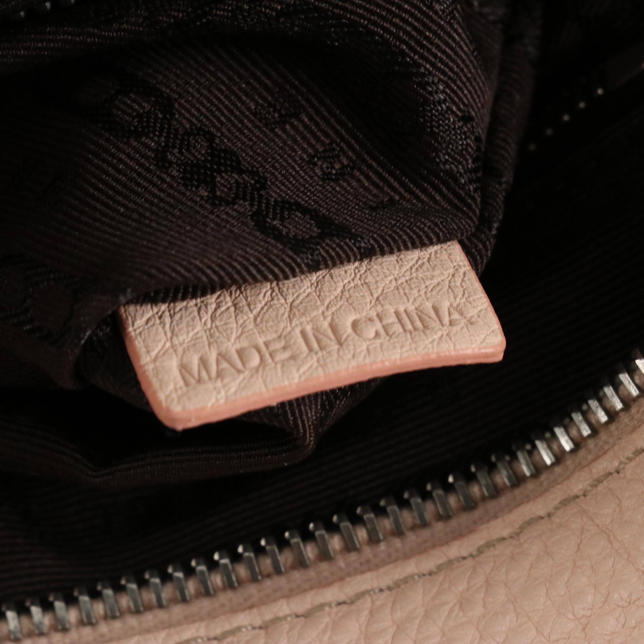 Celine Bittersweet Hobo Shoulder Bag in Light Pink Grained Leather