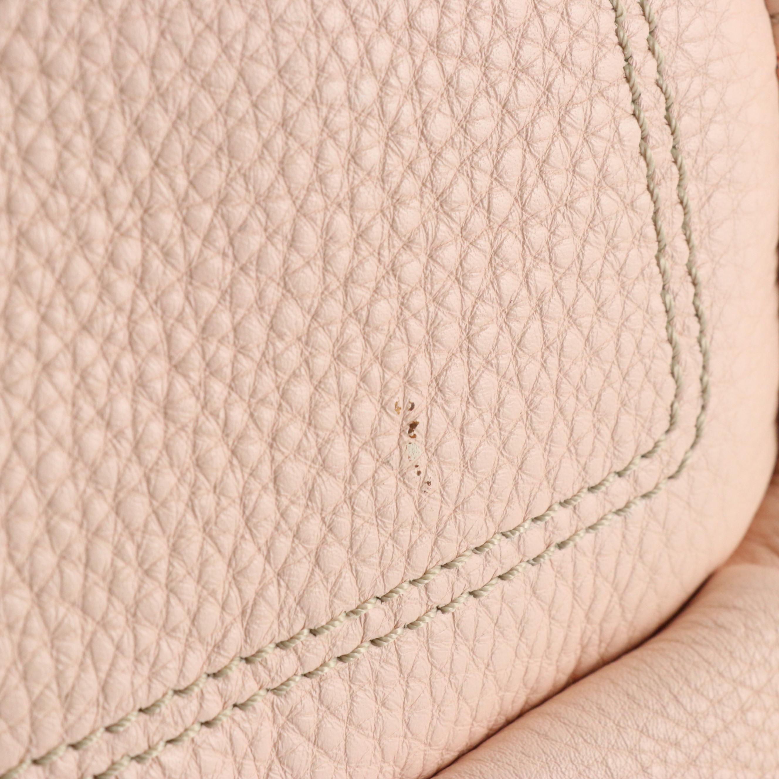 Celine Bittersweet Hobo Shoulder Bag in Light Pink Grained Leather