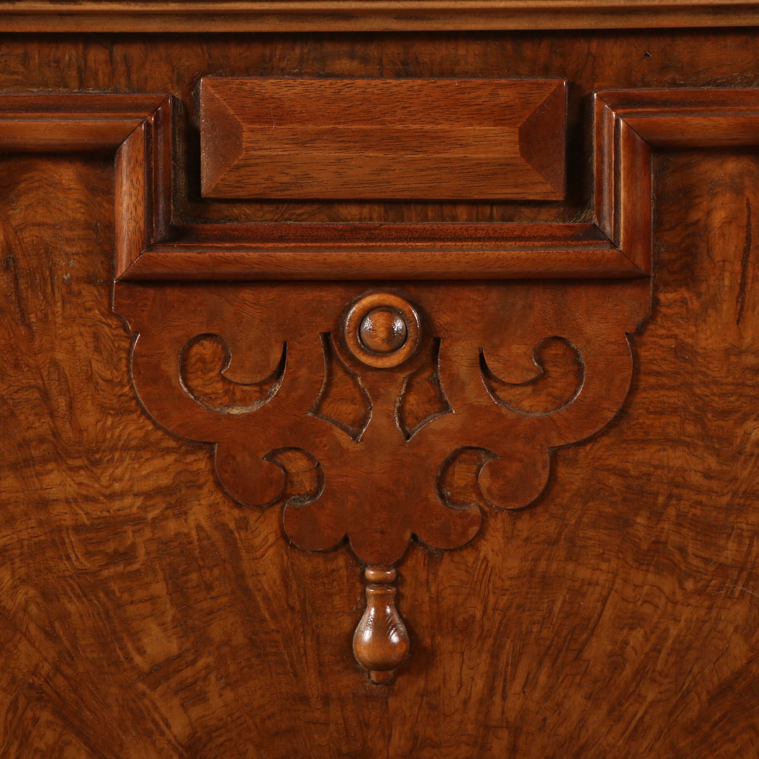 Berkey & Gay Jacobean Revival Walnut Bar or China Cabinet, Early to Mid-20th C.