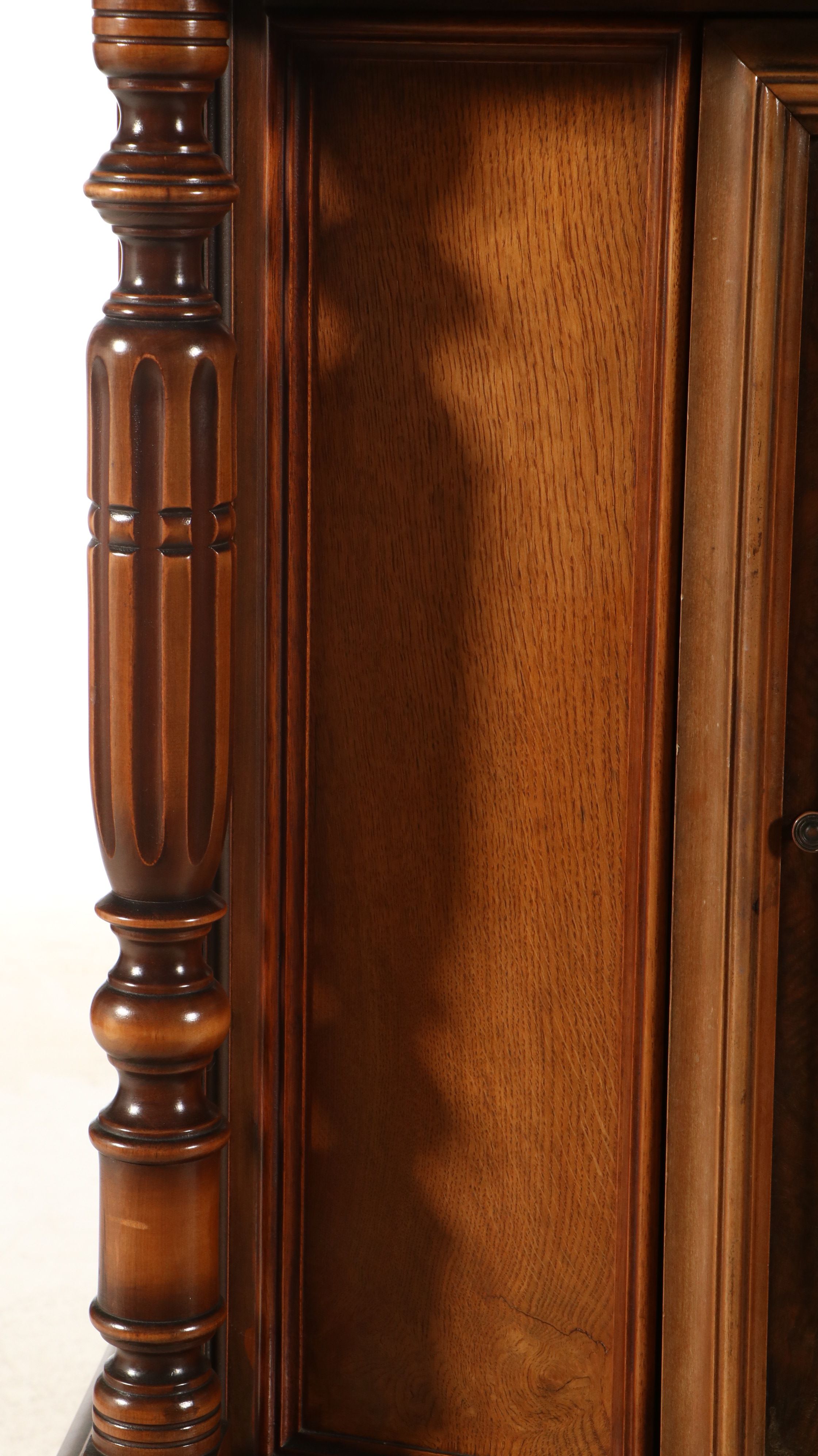 Berkey & Gay Jacobean Revival Walnut Bar or China Cabinet, Early to Mid-20th C.