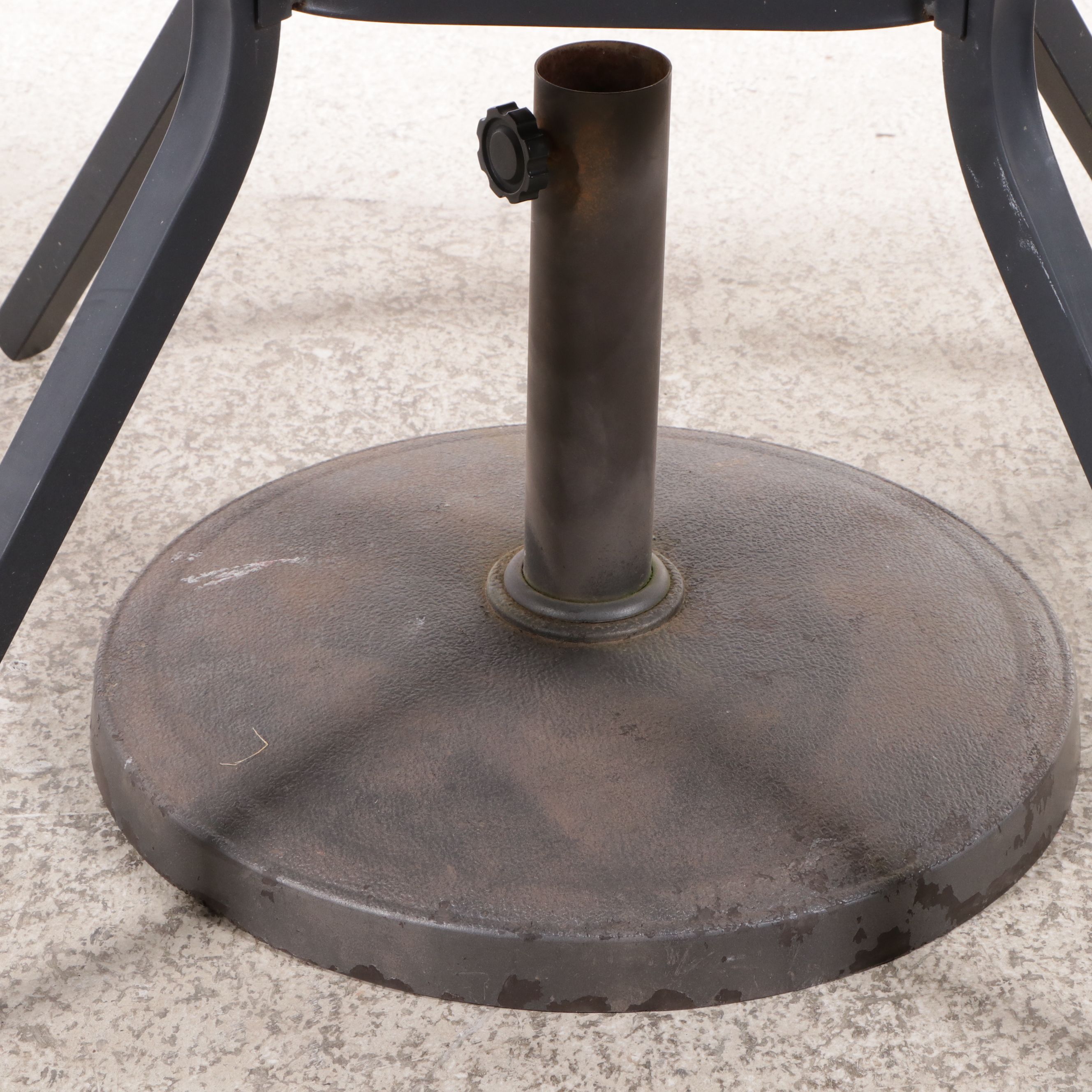 Patio Hightop Dining Set with Umbrella