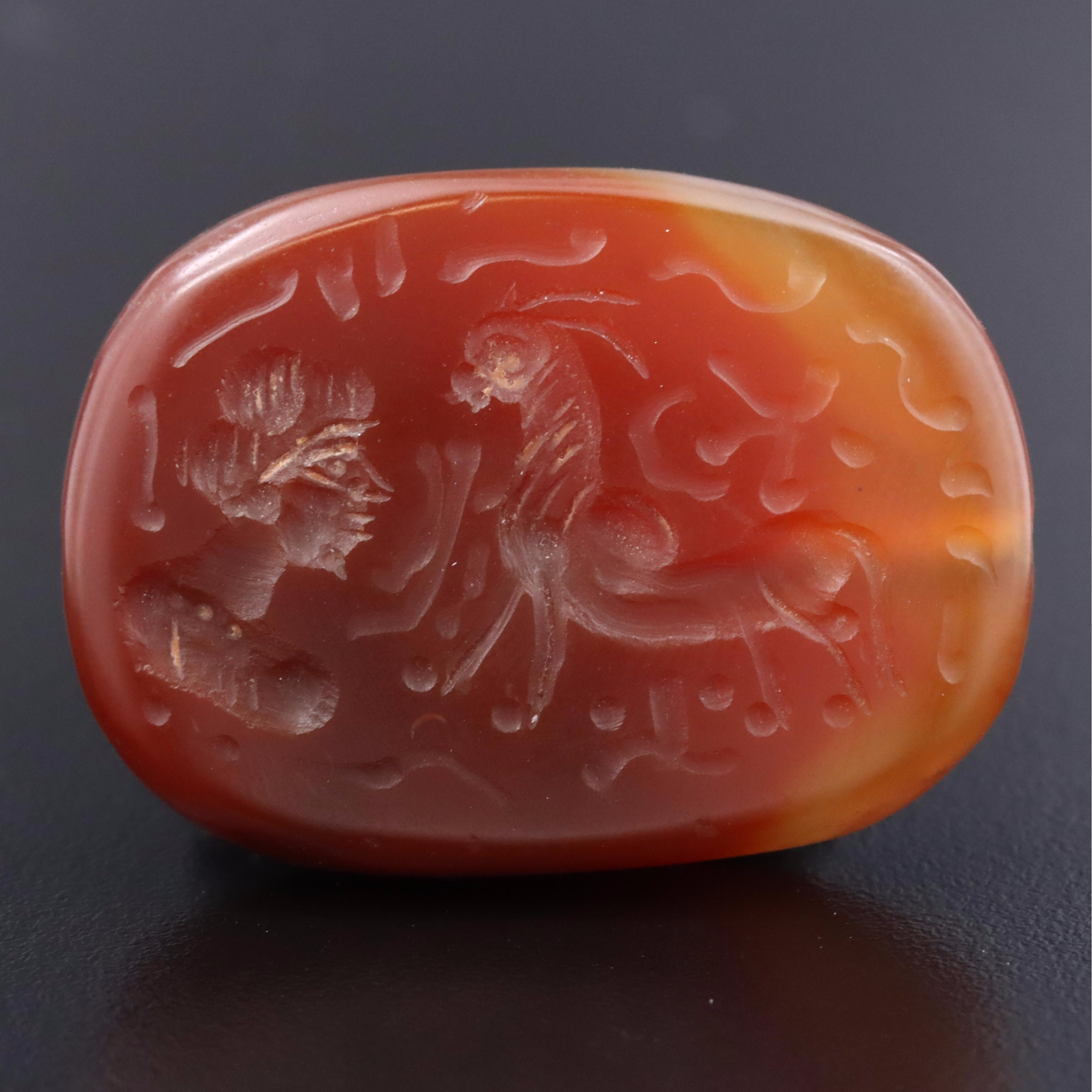 Loose Agate Intaglio Bead