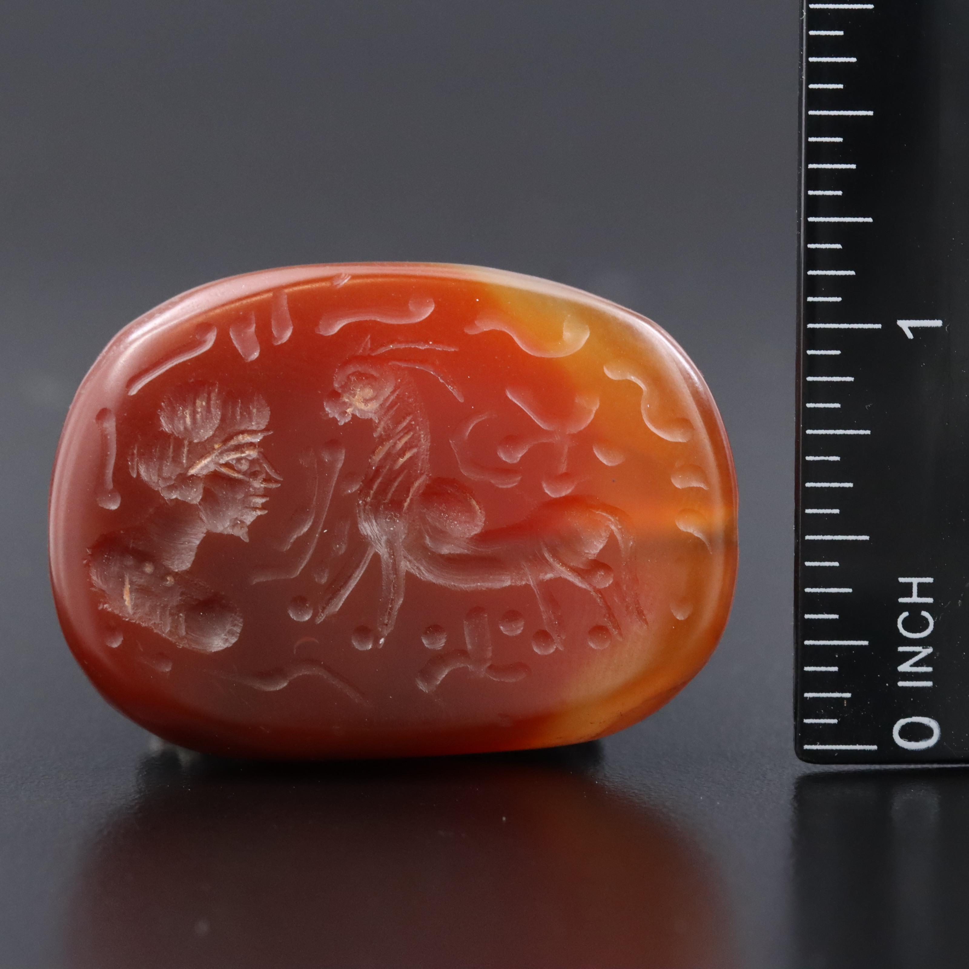 Loose Agate Intaglio Bead