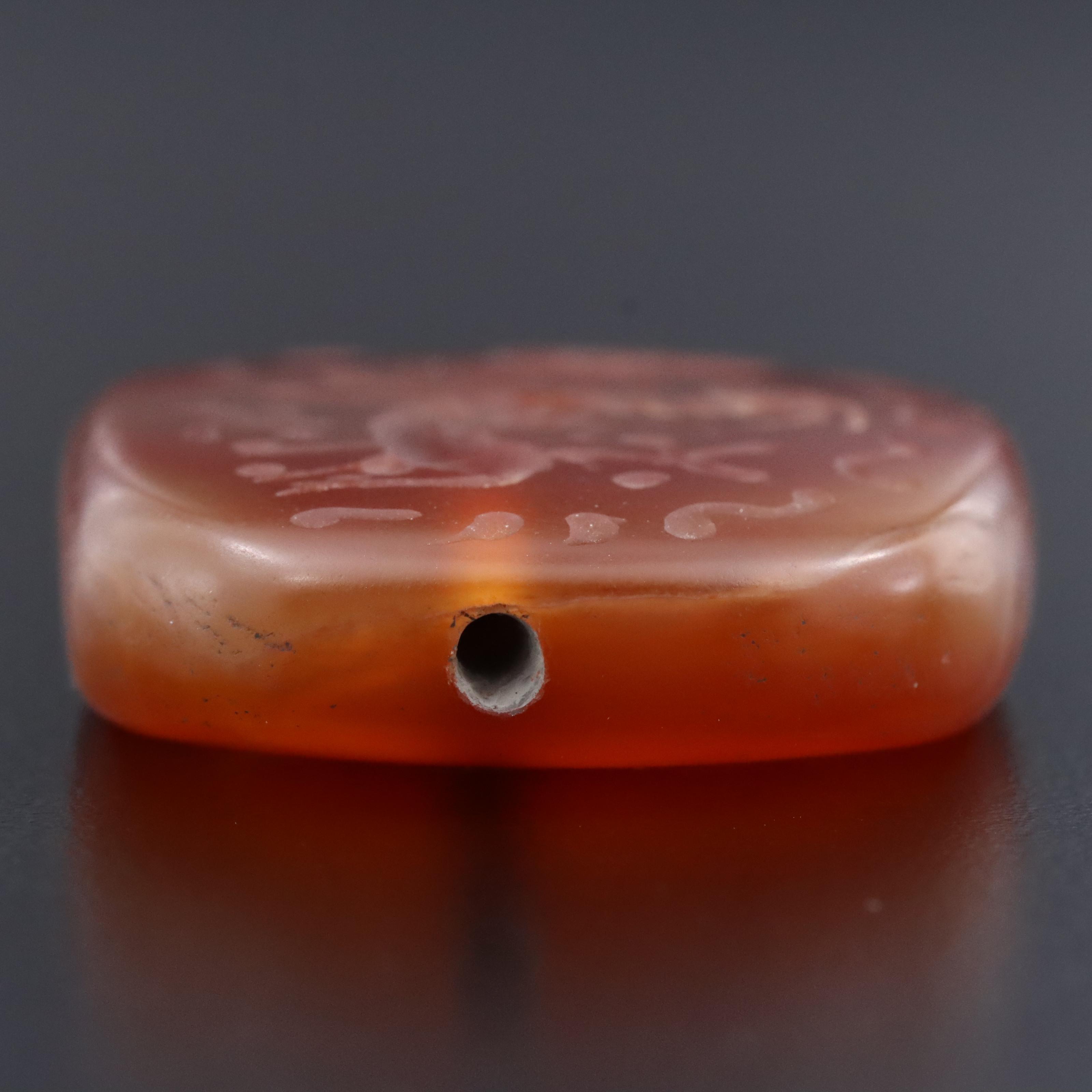 Loose Agate Intaglio Bead