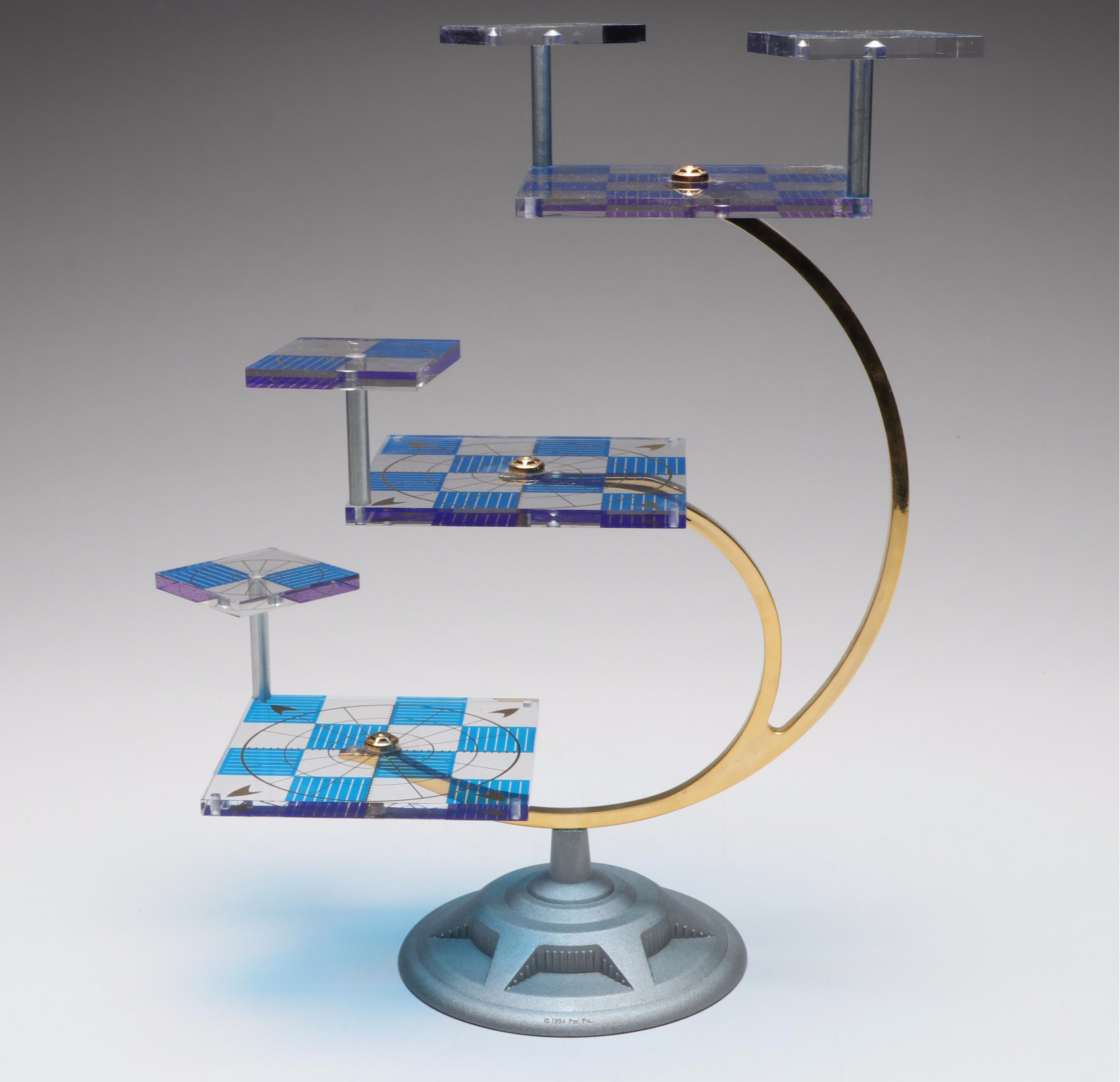 Franklin Mint "Star Trek" Tri-Dimensional Chess Set, Late 20th Century