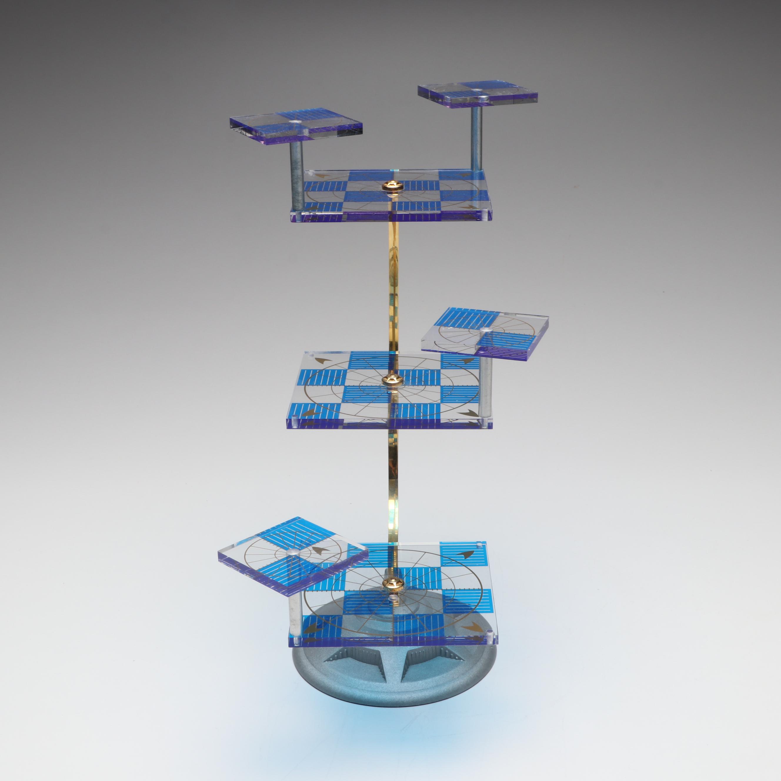 Franklin Mint "Star Trek" Tri-Dimensional Chess Set, Late 20th Century