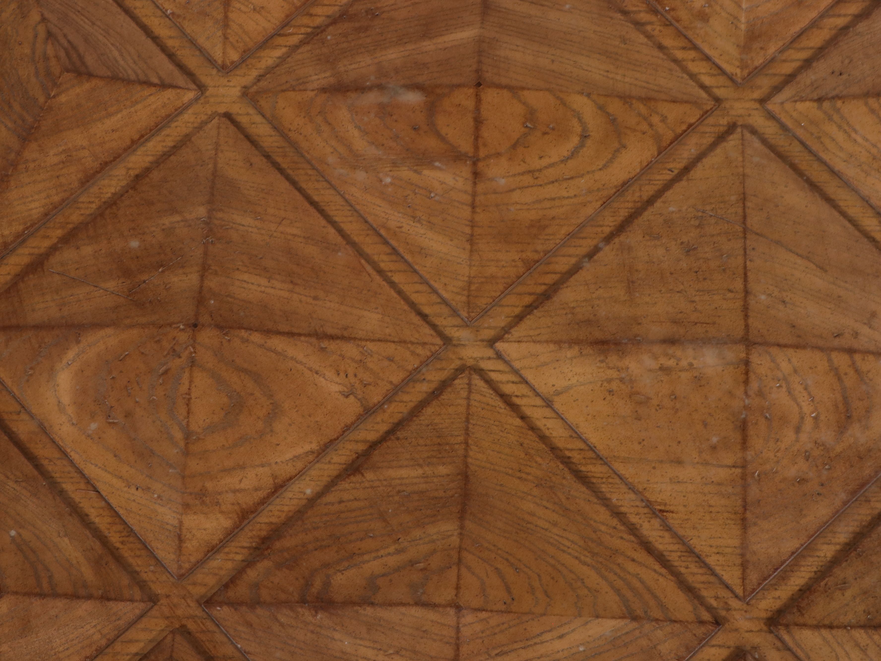 Hammary Coffee Table with Inlaid Geometric Design