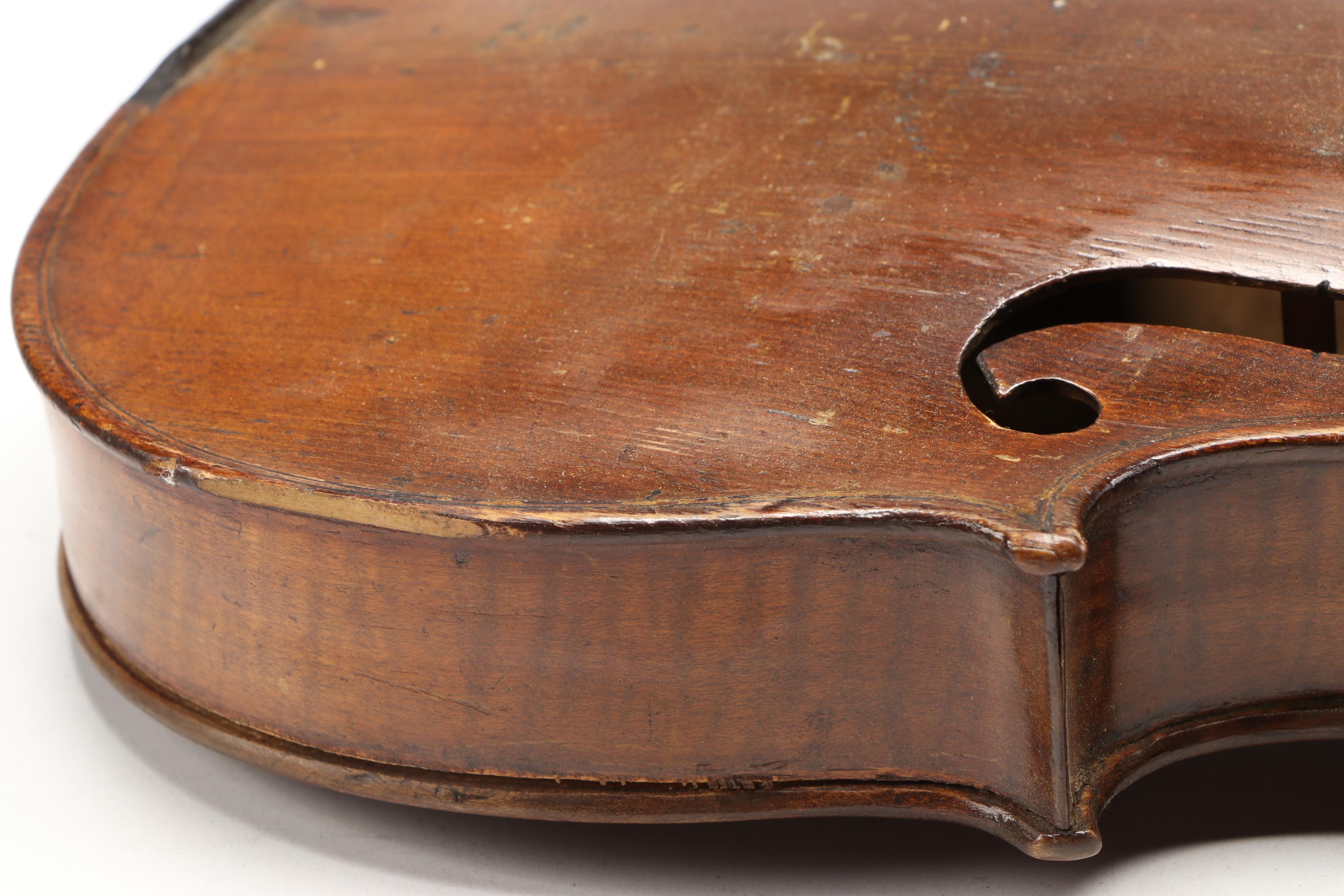 Full-Size Wood Violin with Bow and Case, Early 20th Century