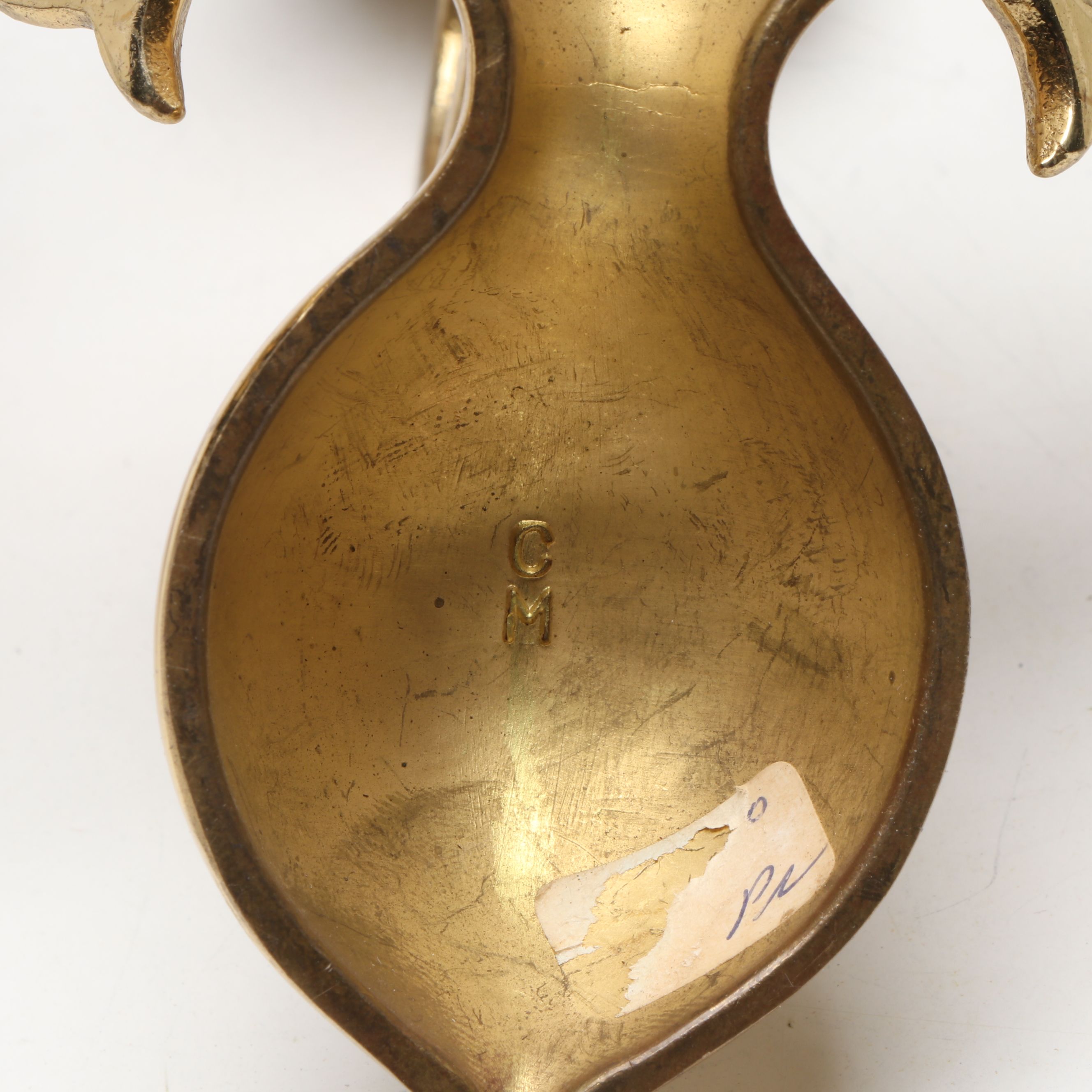 Brass Finish Three-Arm Candle Holder Wall Sconces