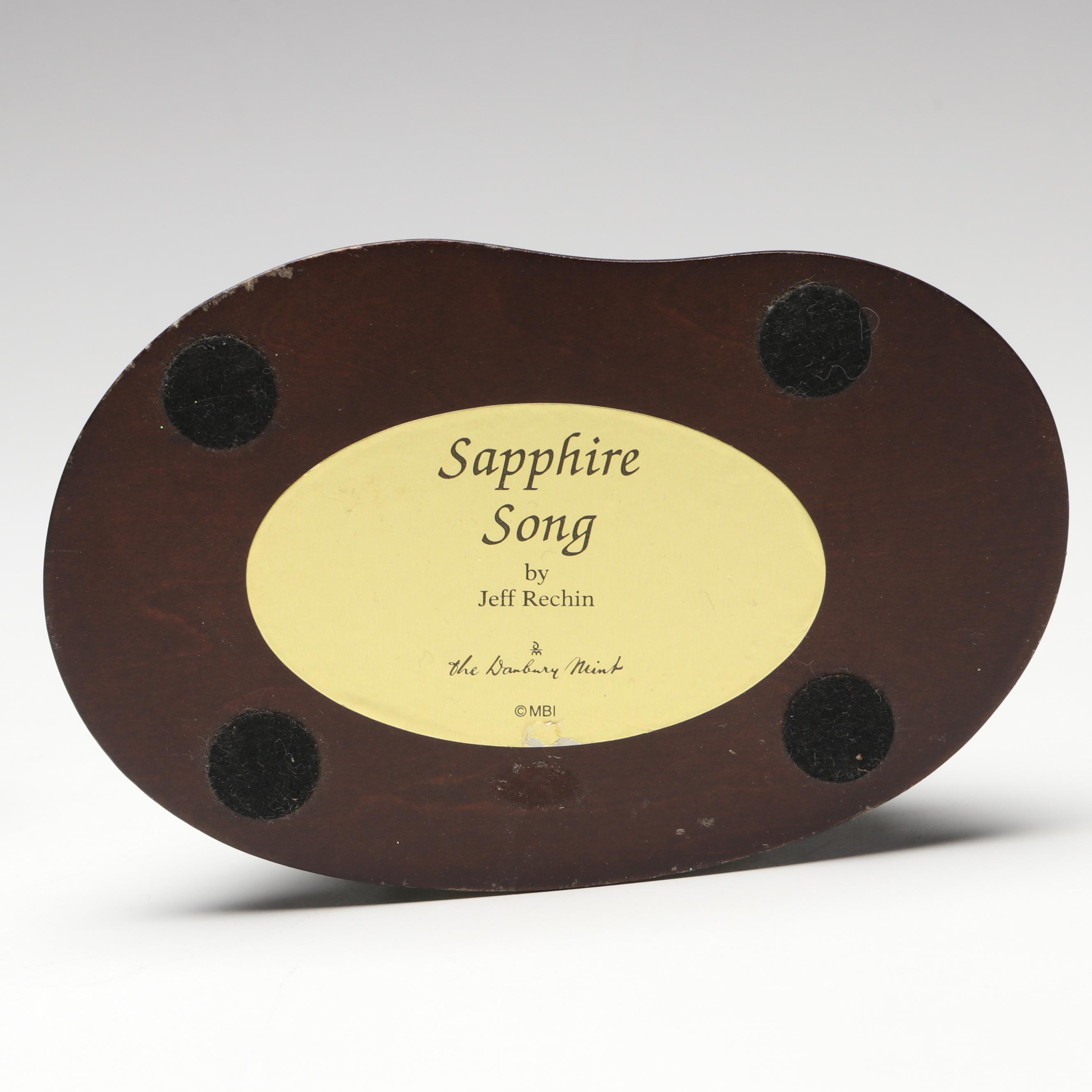 The Danbury Mint "Sapphire Song" and "Spring Welcome" Bird Figurines