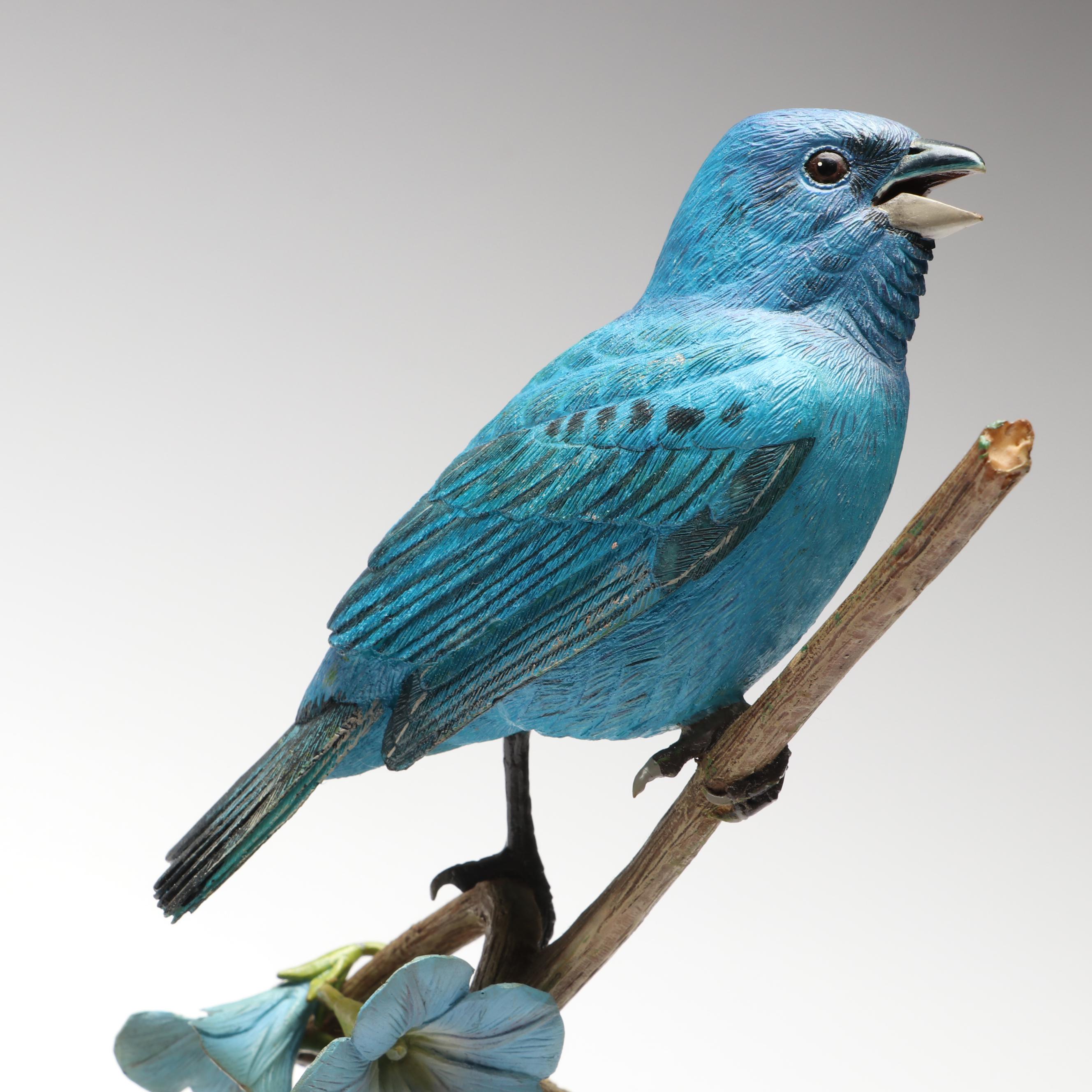 The Danbury Mint "Sapphire Song" and "Spring Welcome" Bird Figurines